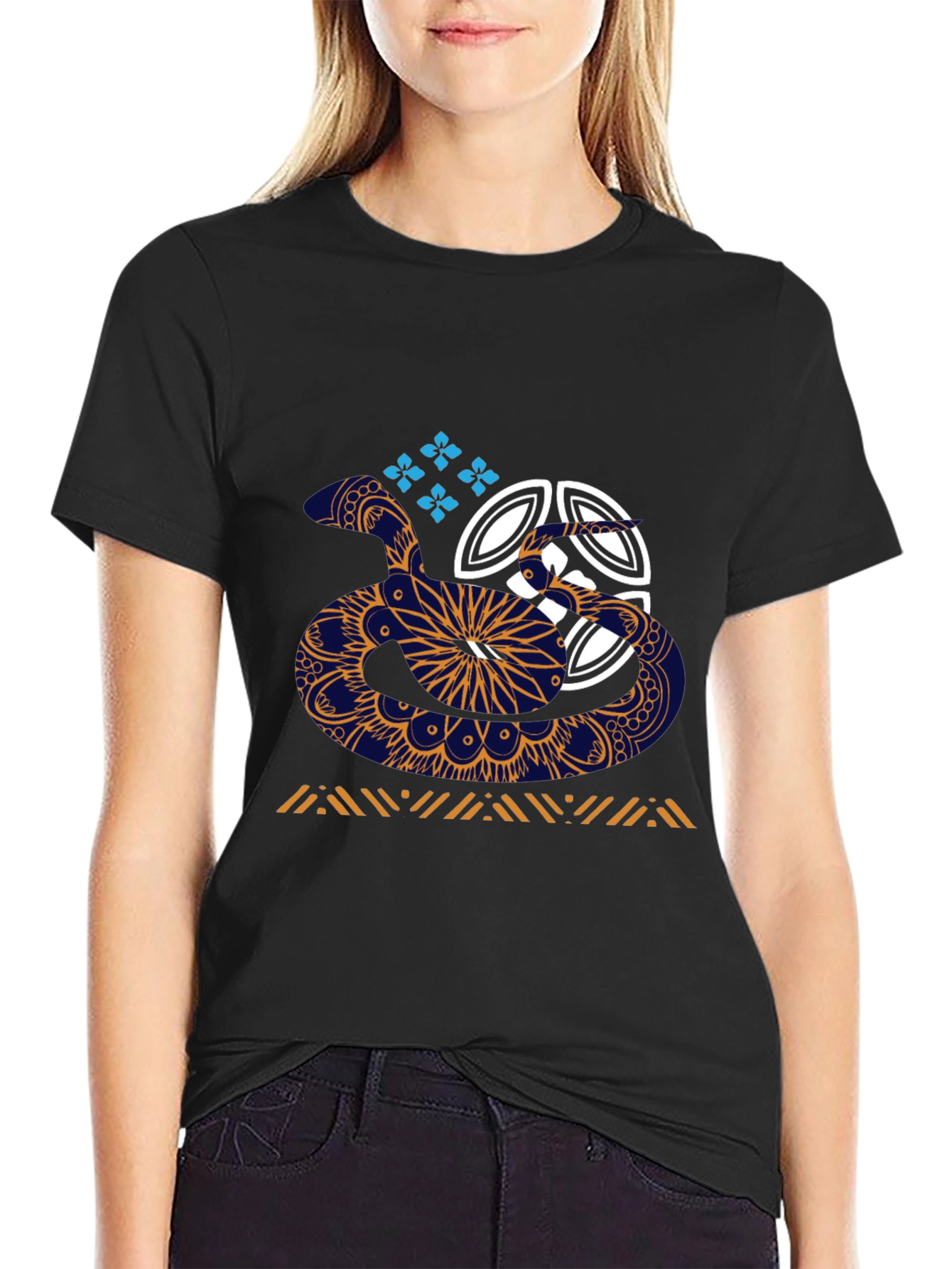 Abstract Snake T-Shirt