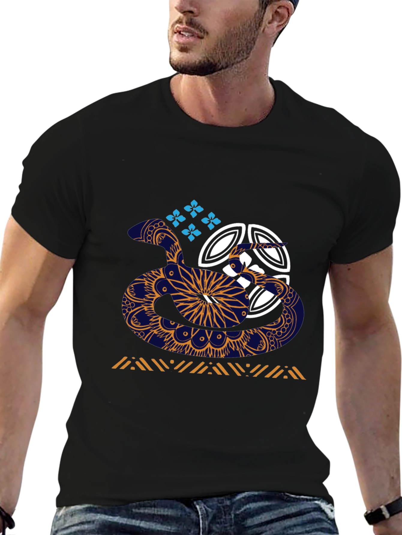 Abstract Snake T-Shirt