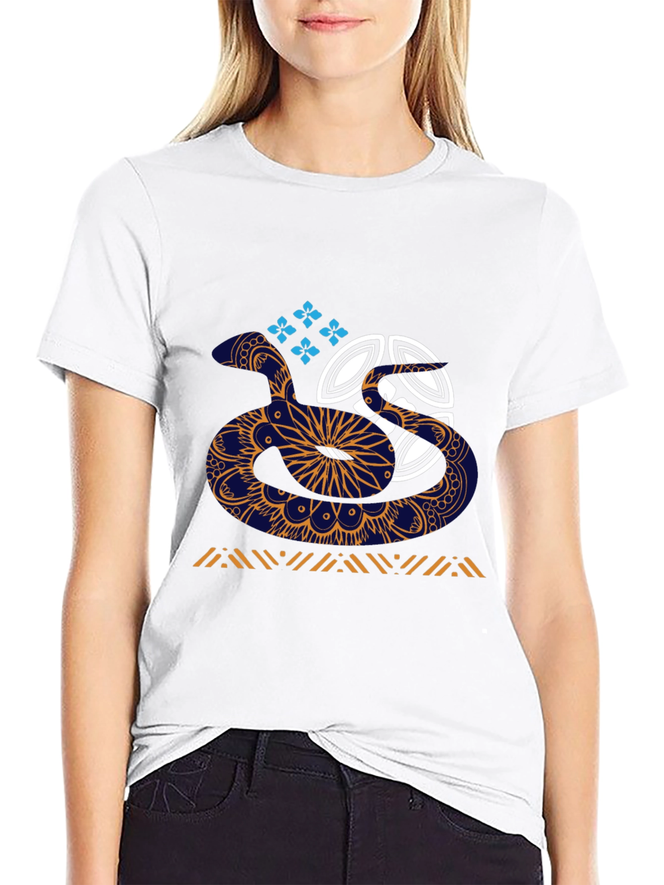 Abstract Snake T-Shirt