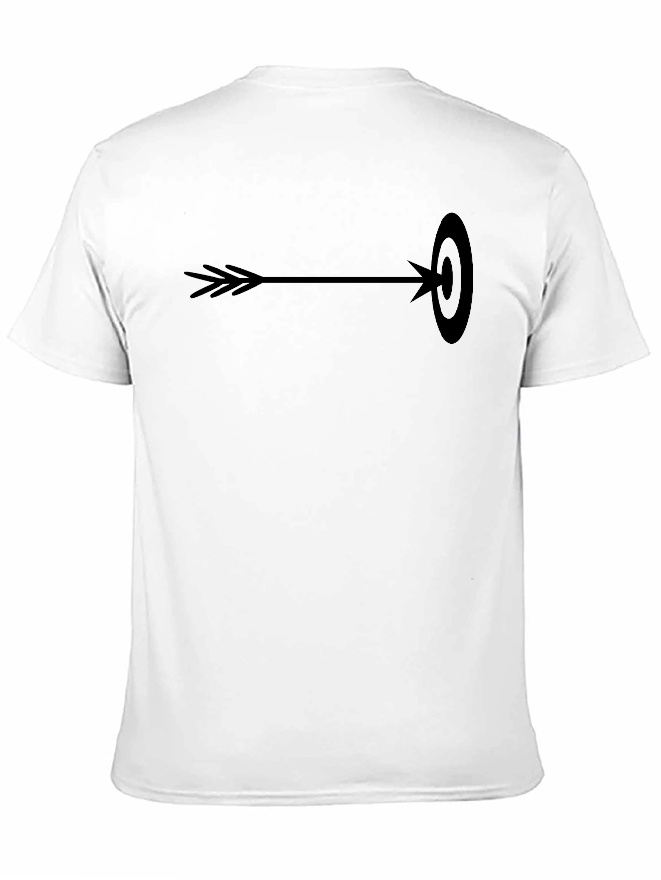 Arrow Through Target Graphic Tee - Black Cotton Blend