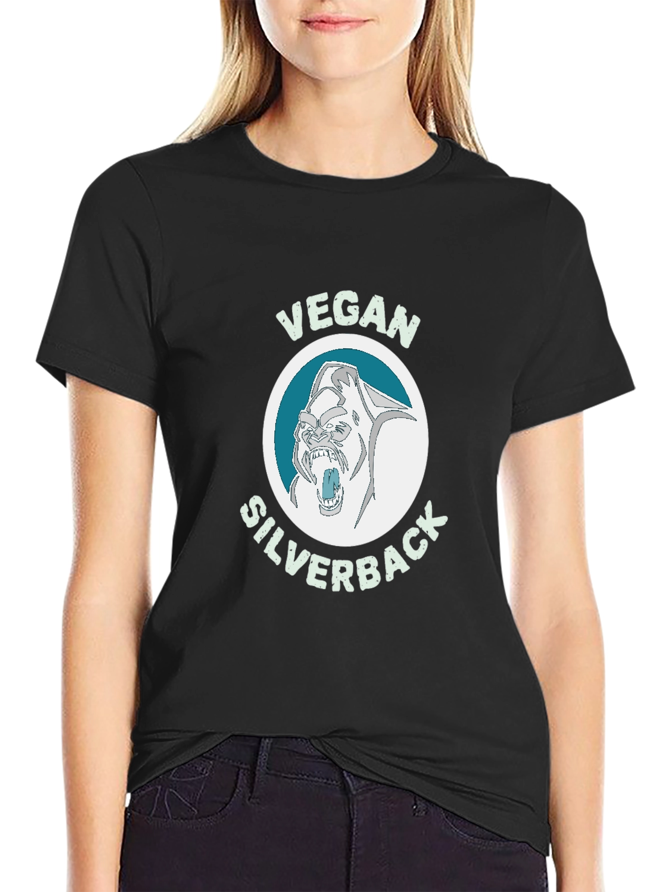 Vegan Silverback T-Shirt - Gorilla Graphic Tee