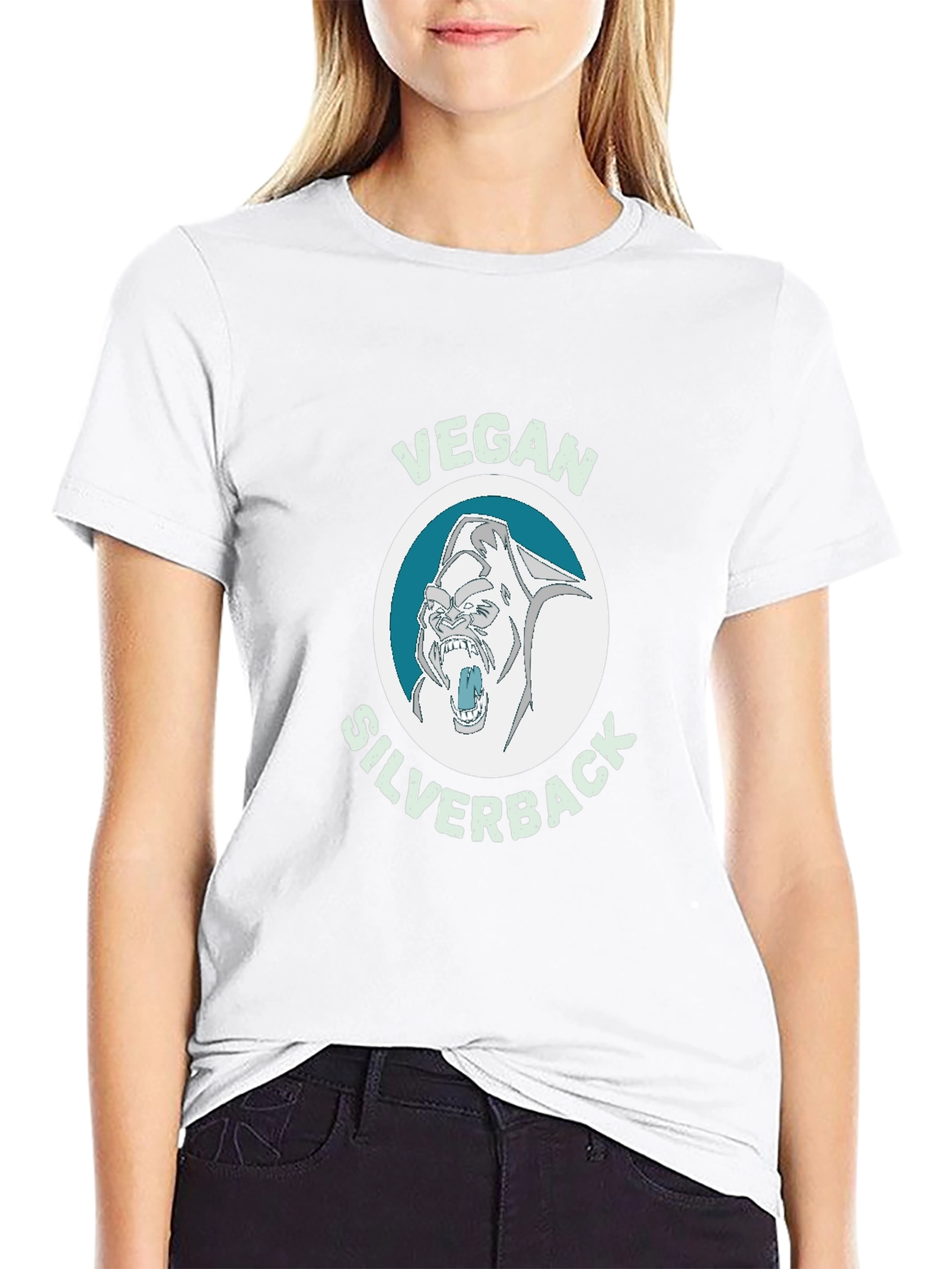 Vegan Silverback T-Shirt - Gorilla Graphic Tee