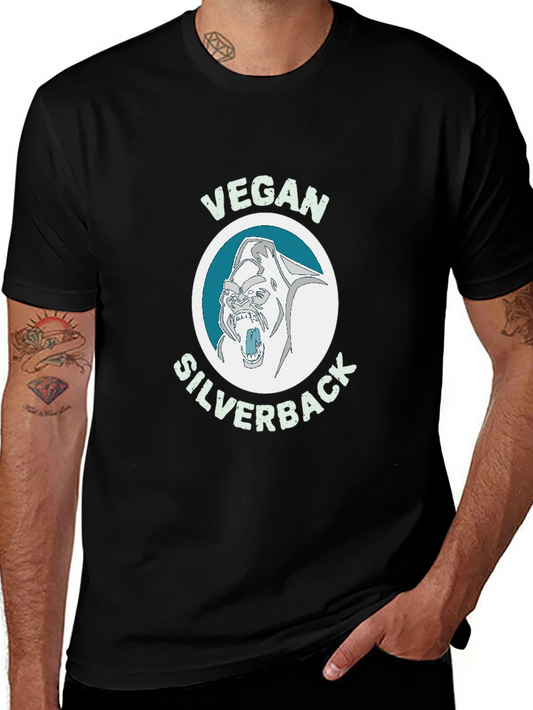 Vegan Silverback T-Shirt - Gorilla Graphic Tee