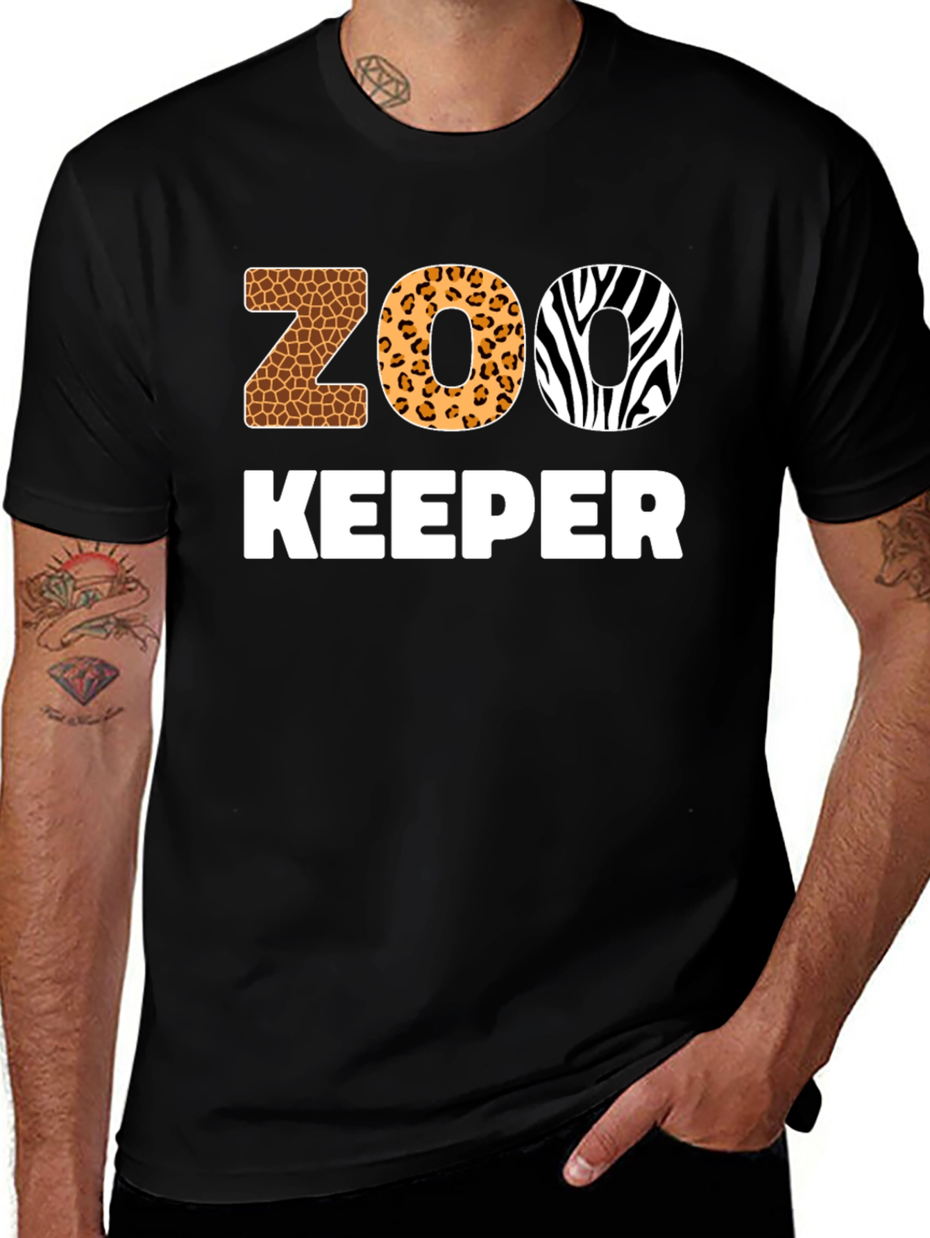 Zoo Keeper Animal Print T-Shirt