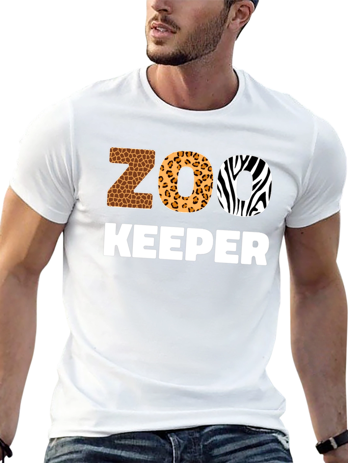 Zoo Keeper Animal Print T-Shirt