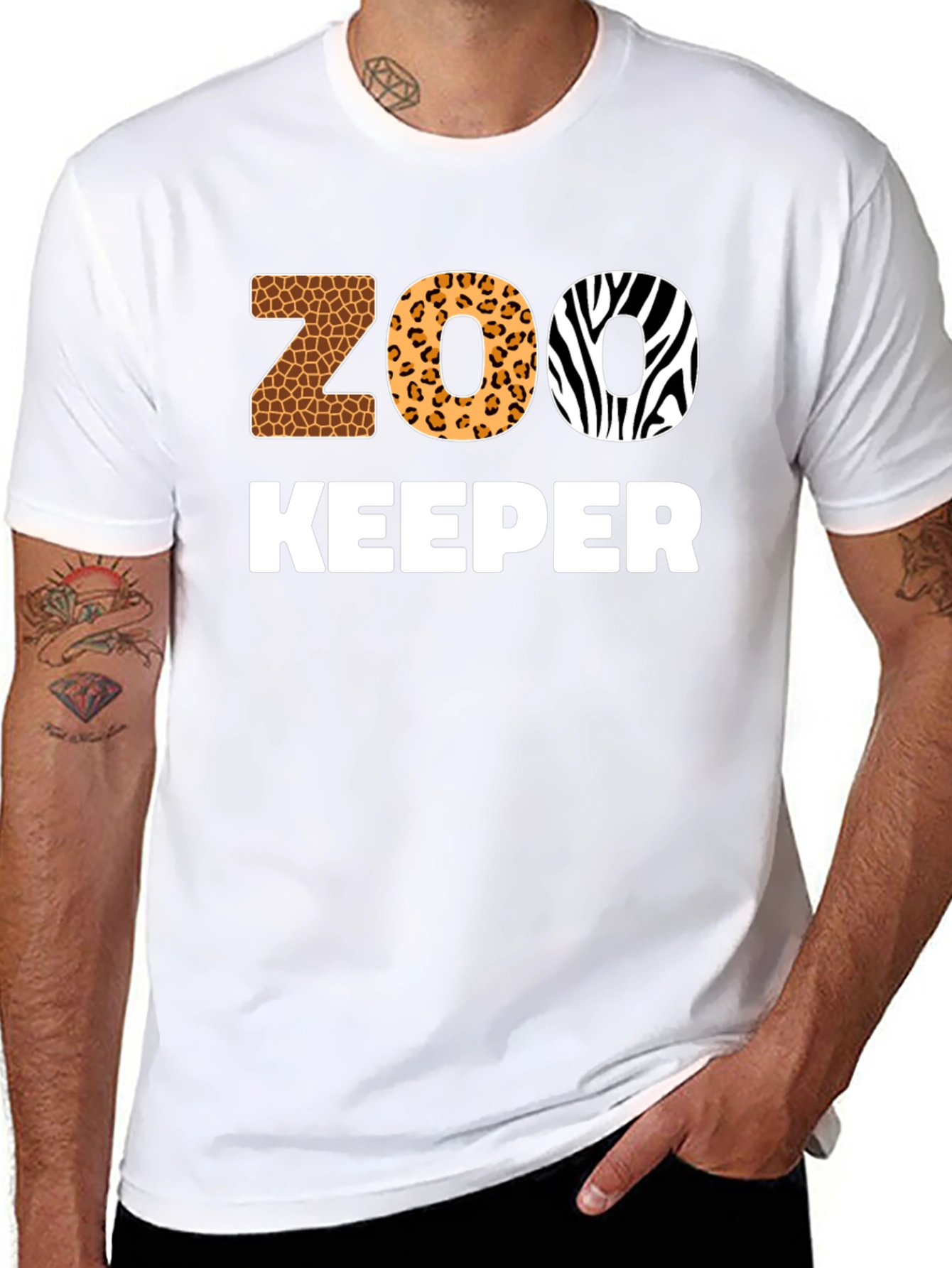 Zoo Keeper Animal Print T-Shirt