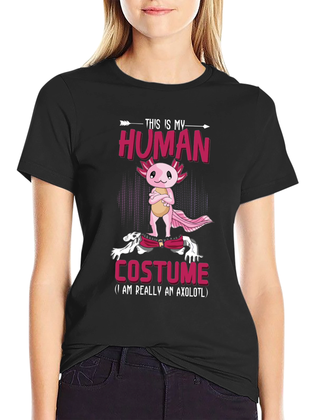 Axolotl Human Costume T-Shirt