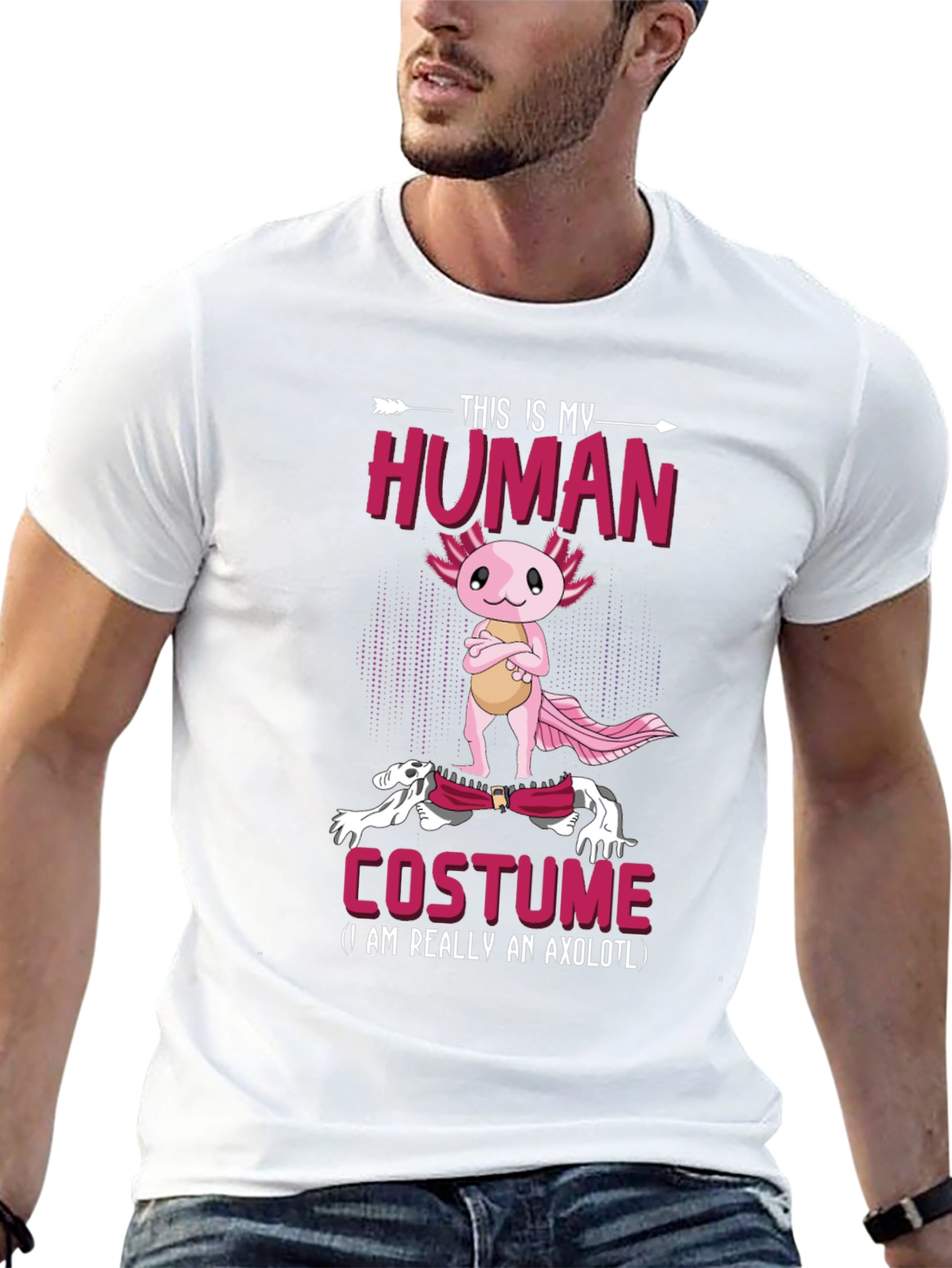 Axolotl Human Costume T-Shirt