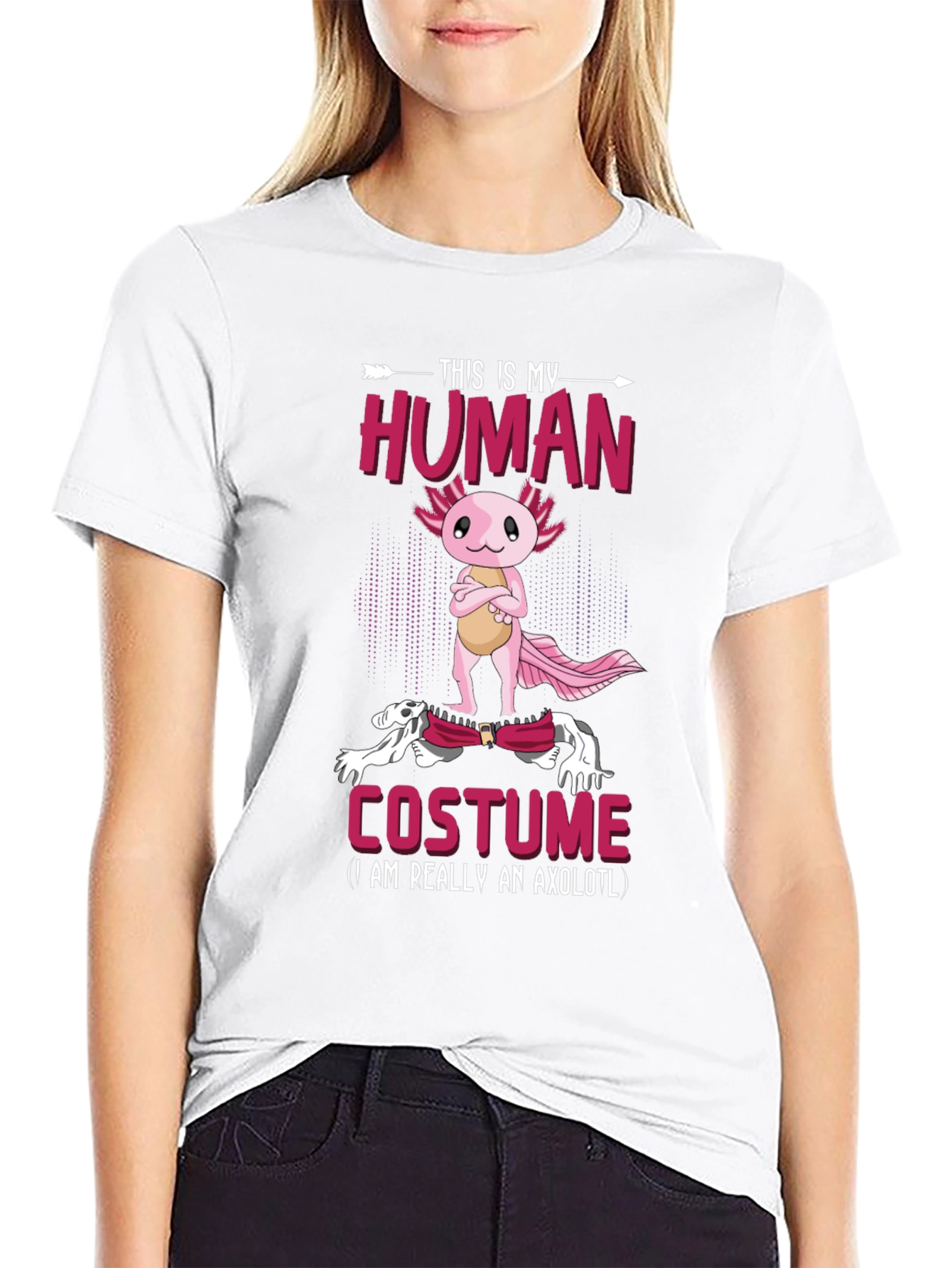 Axolotl Human Costume T-Shirt