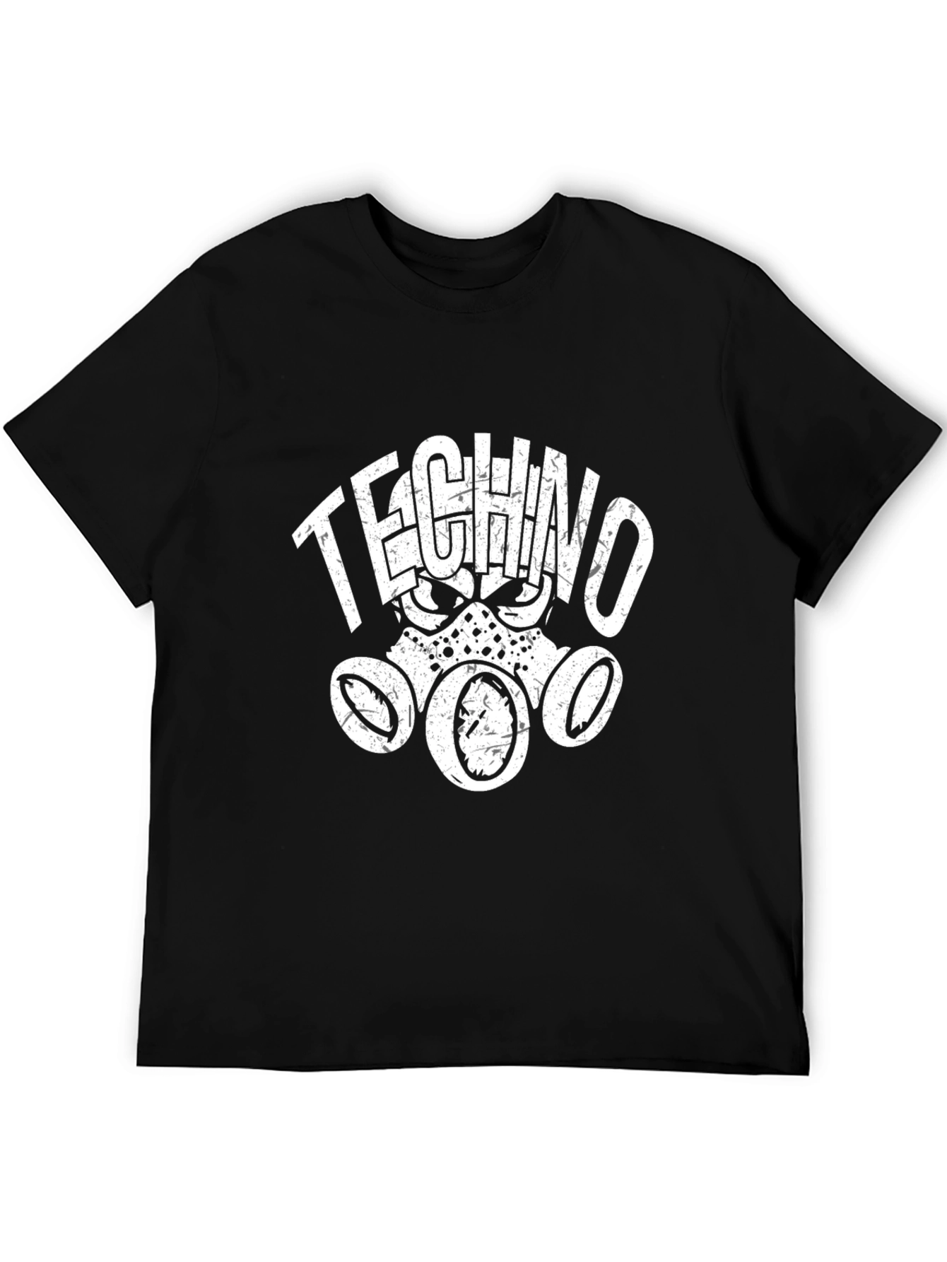 Techno Mask Graphic T-Shirt - Dark Style