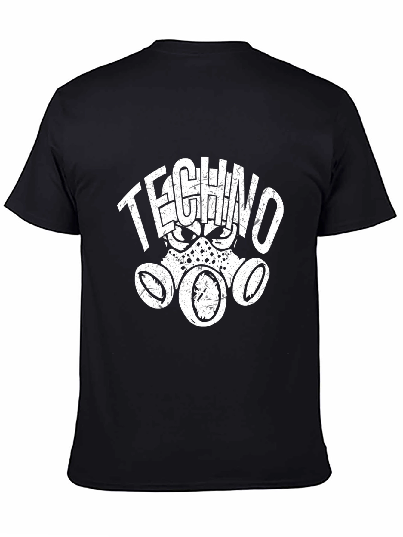 Techno Mask Graphic T-Shirt - Dark Style