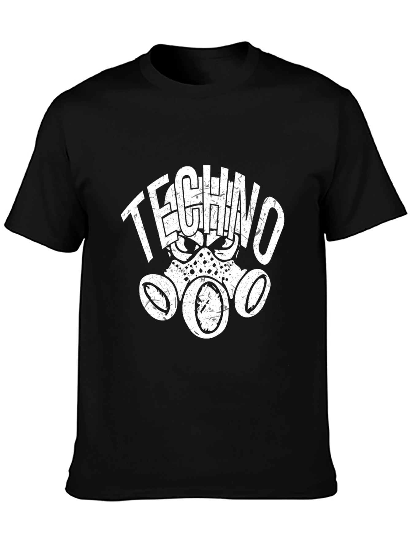 Techno Mask Graphic T-Shirt - Dark Style