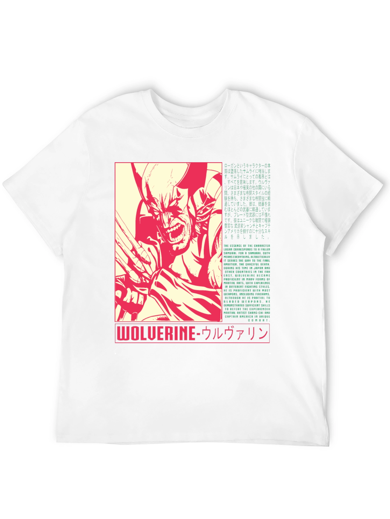 Wolverine Graphic Tee - Retro Japanese Style