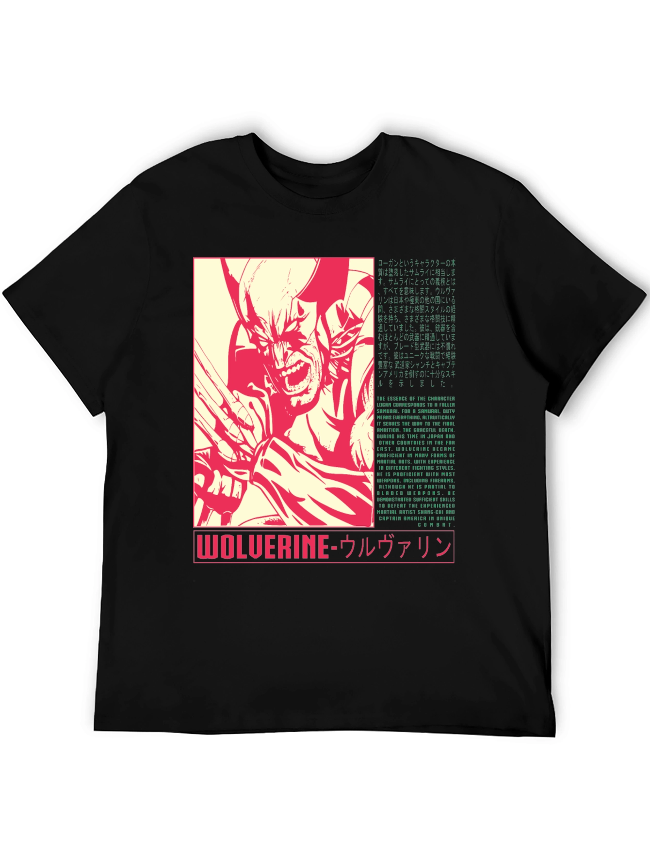 Wolverine Graphic Tee - Retro Japanese Style