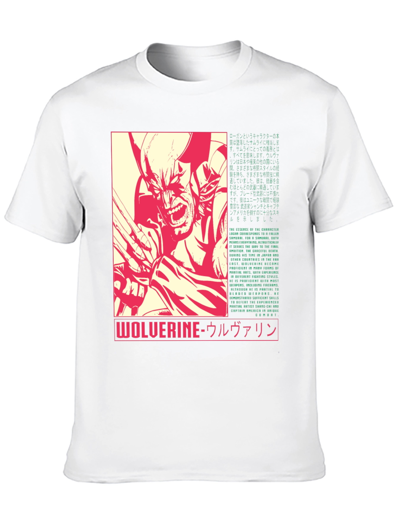 Wolverine Graphic Tee - Retro Japanese Style