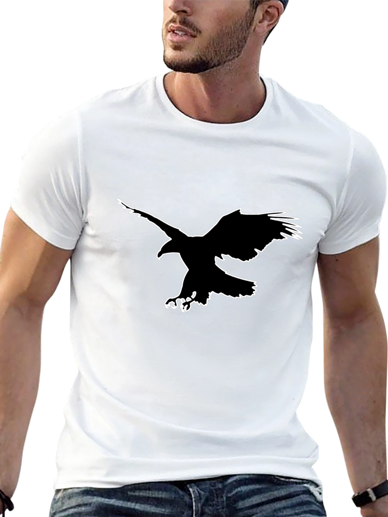 Black Eagle Outline T-Shirt