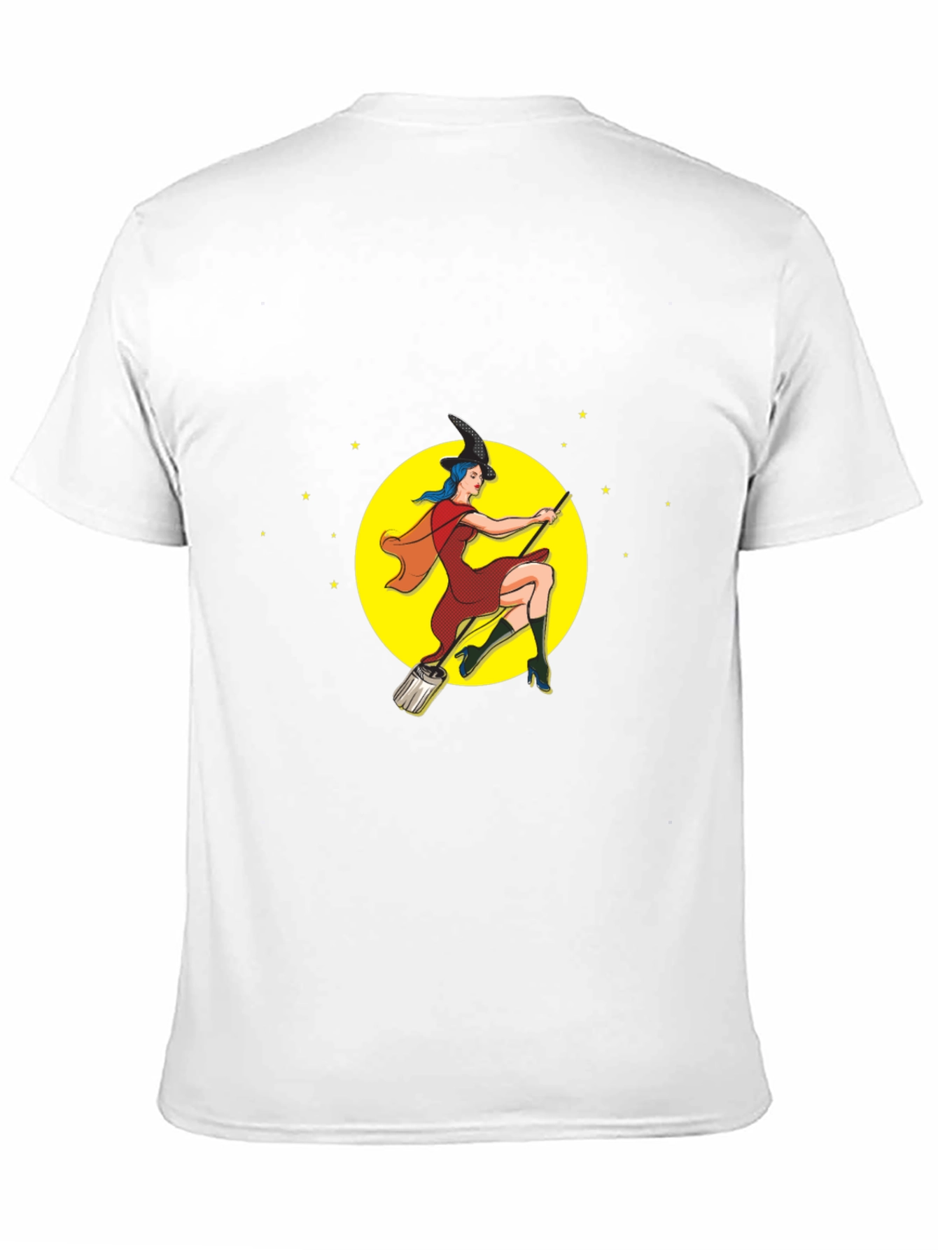 Witch on Broomstick Graphic Tee