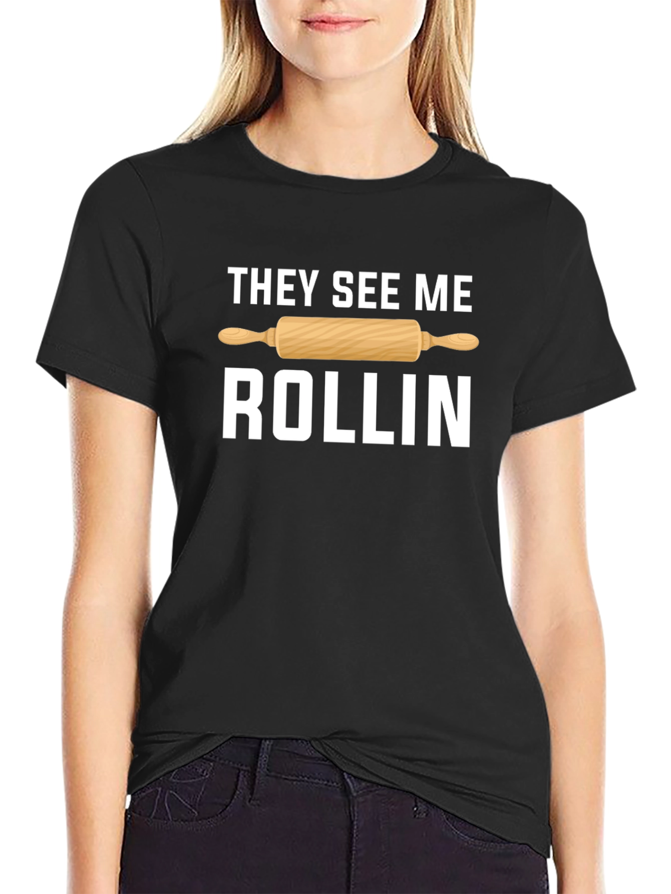 They See Me Rollin Funny Baker T-Shirt