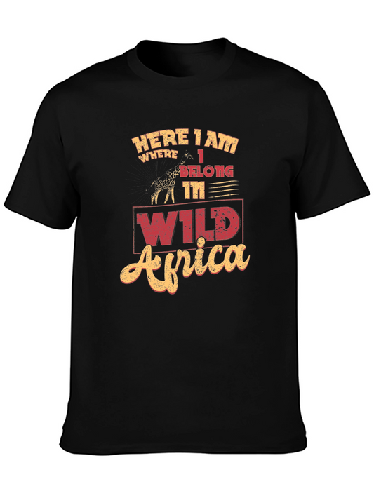 Wild Africa Mens Graphic Tee