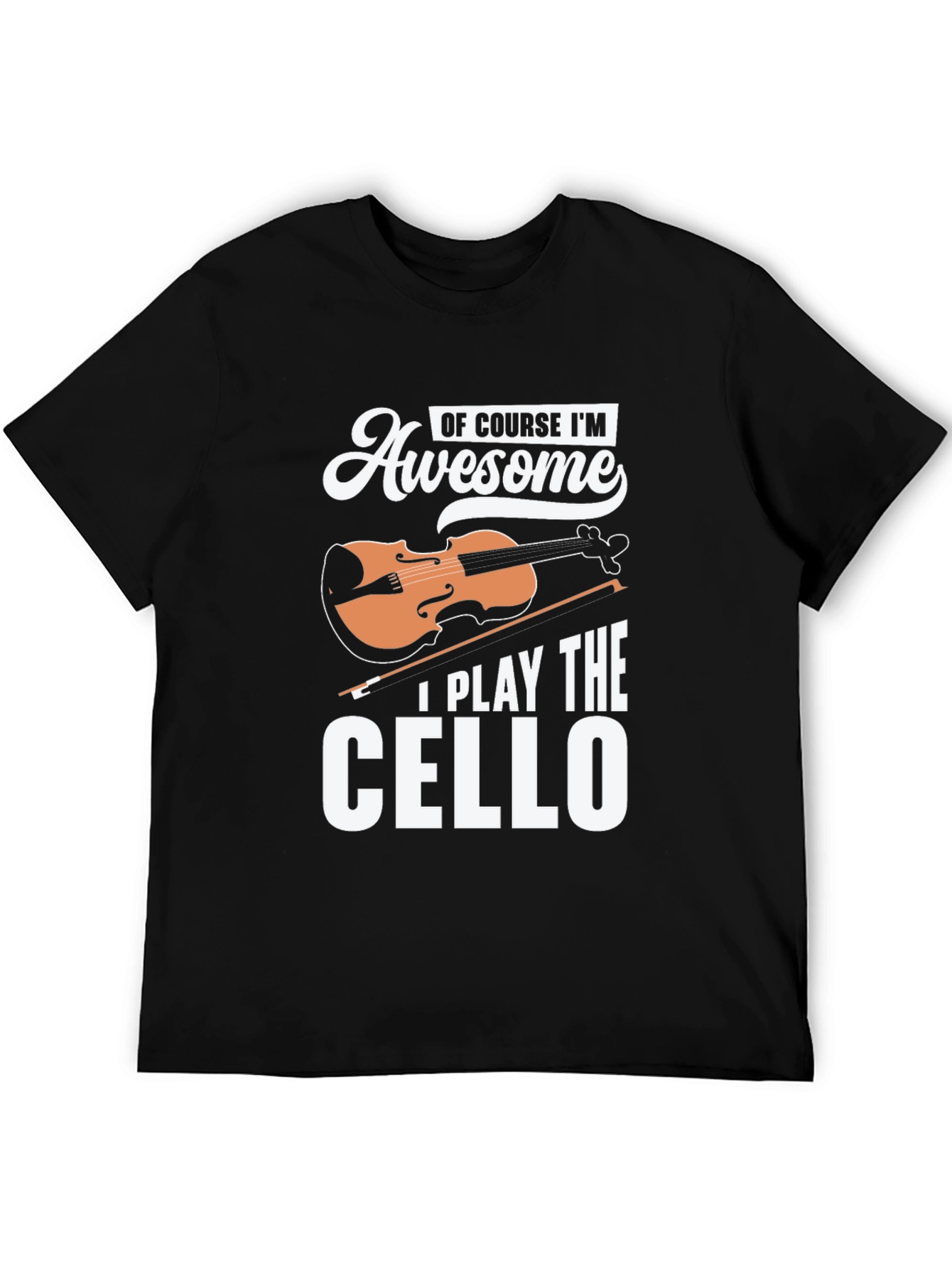 Awesome Cello Player Graphic T-Shirt