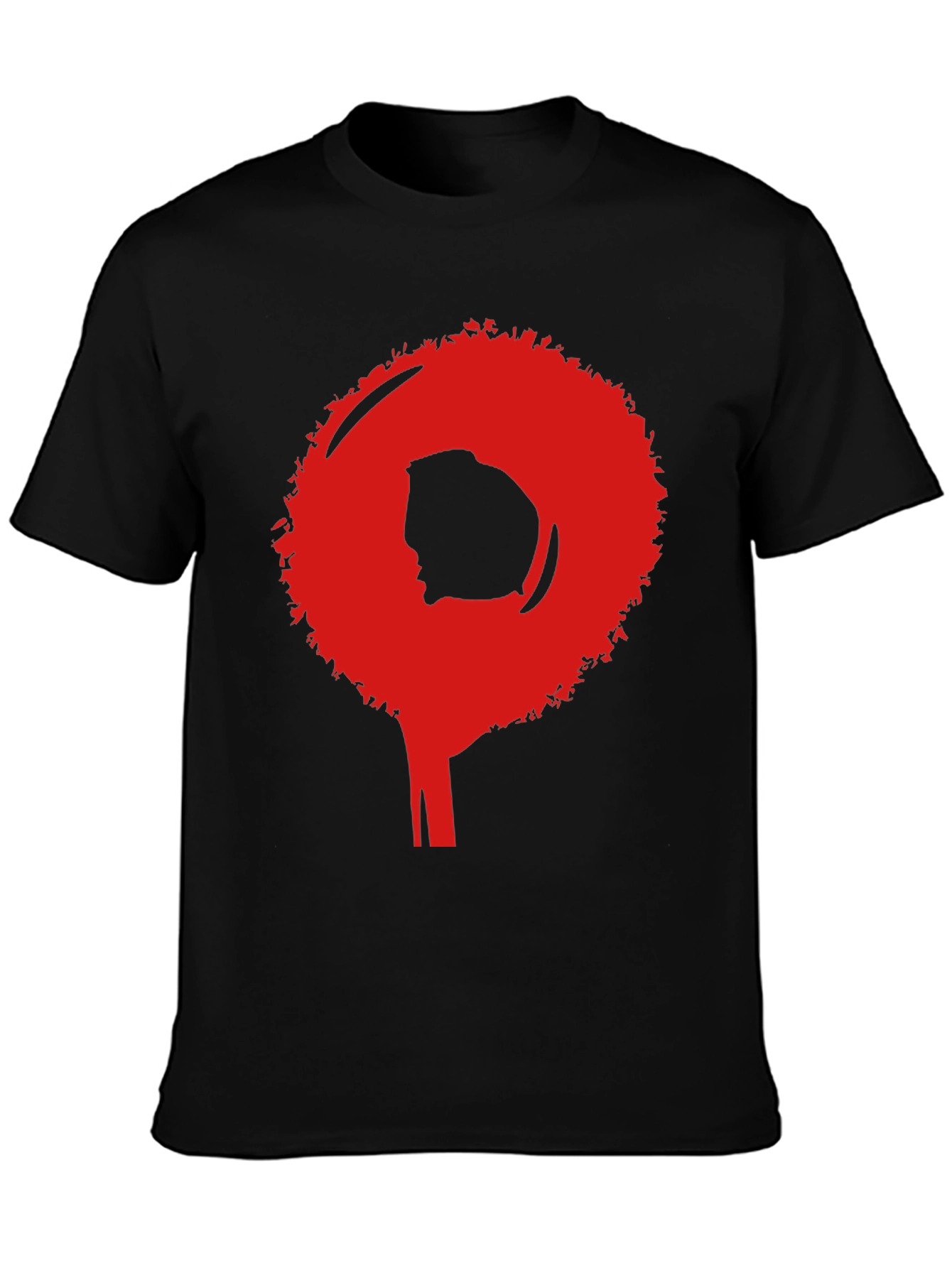 Afro Silhouette Graphic Tee - Bold Statement Shirt