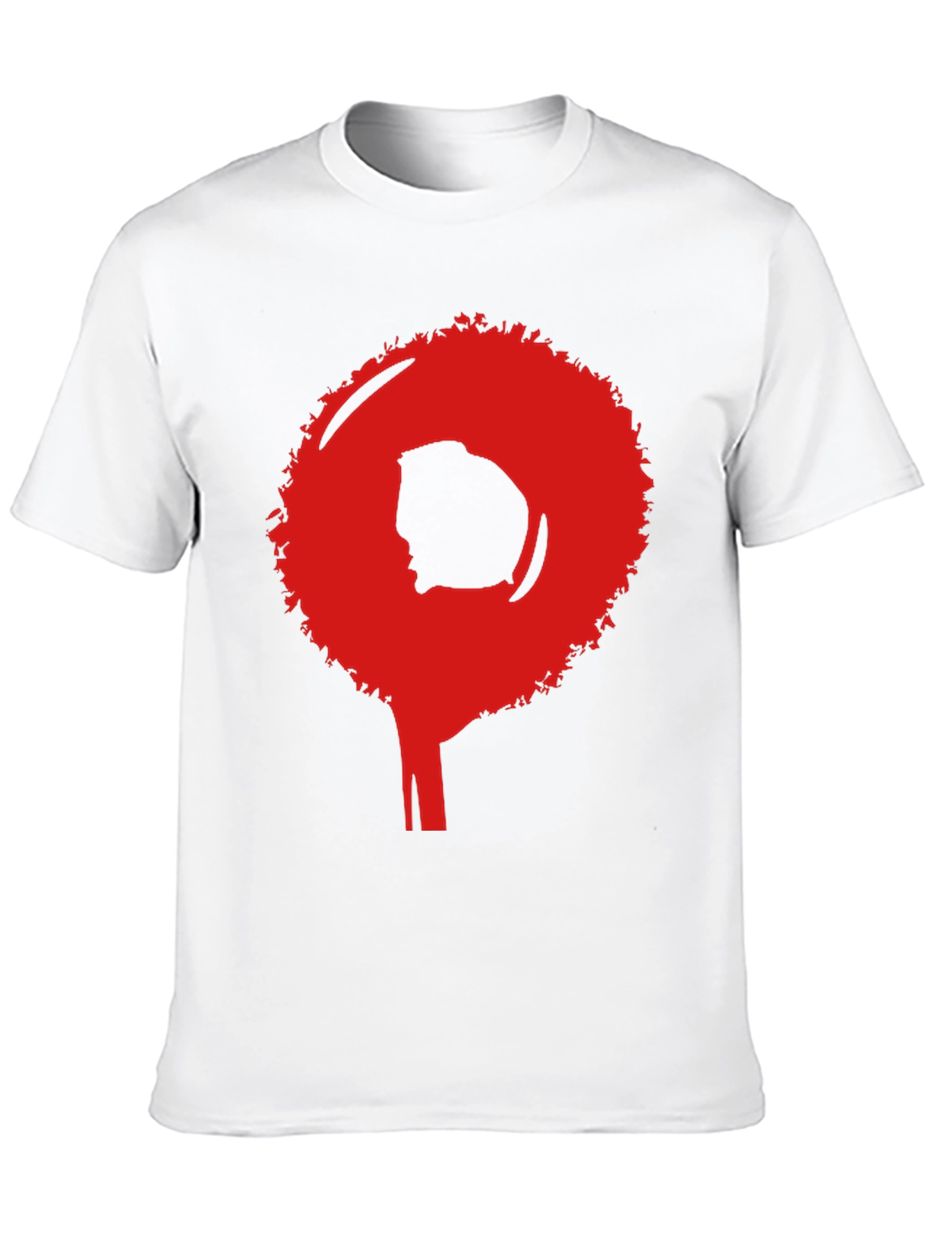 Afro Silhouette Graphic Tee - Bold Statement Shirt