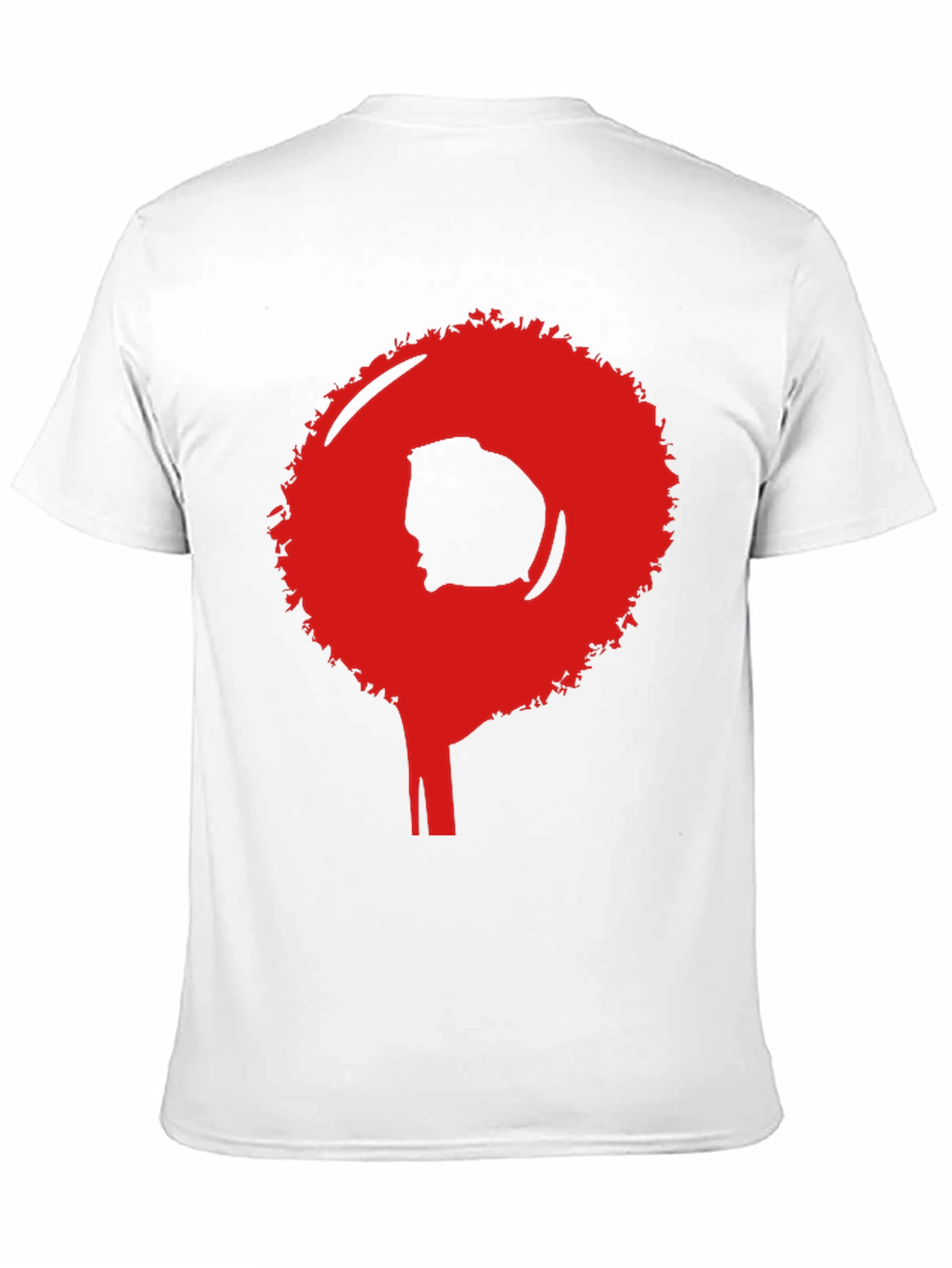 Afro Silhouette Graphic Tee - Bold Statement Shirt