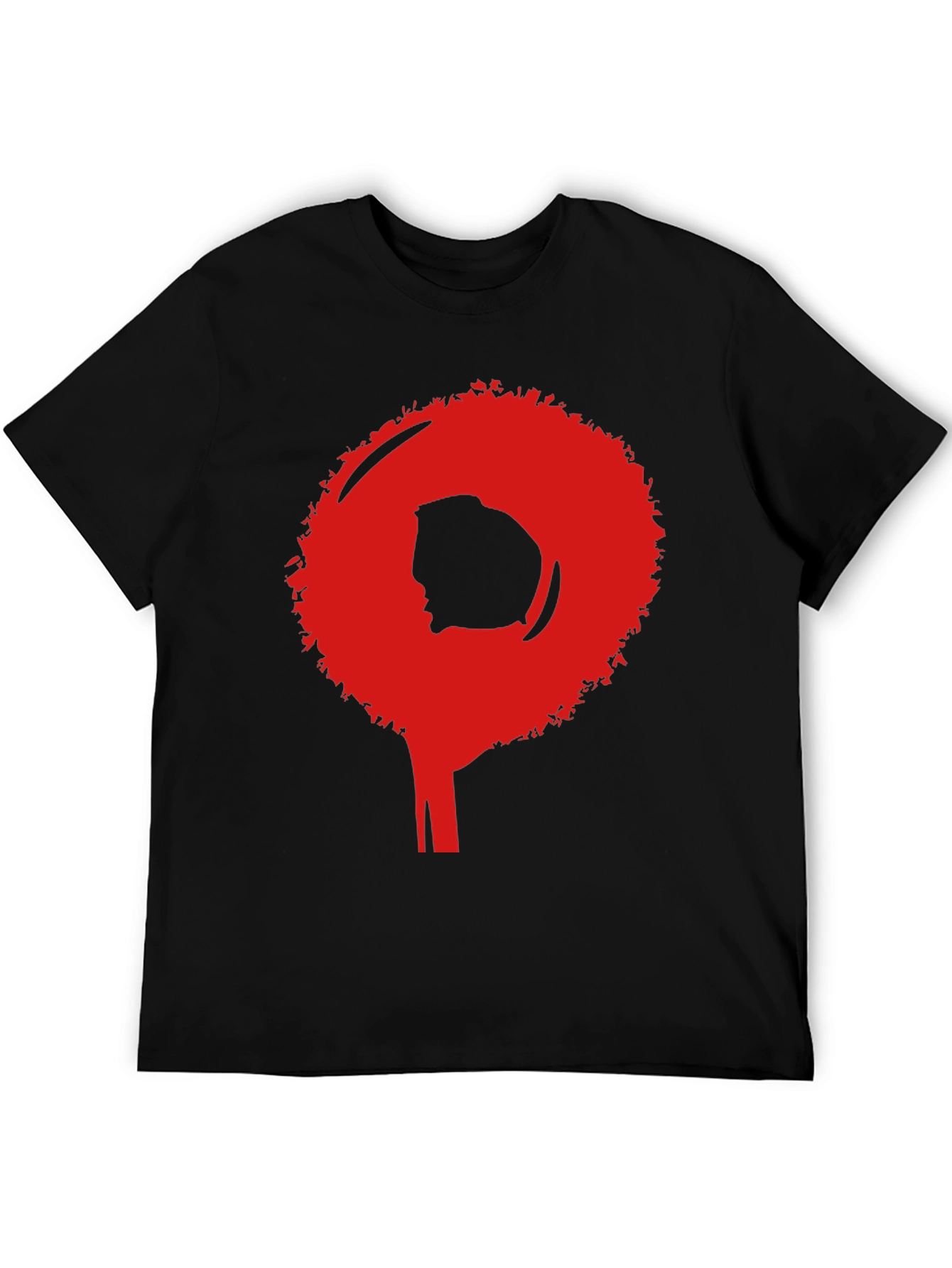 Afro Silhouette Graphic Tee - Bold Statement Shirt