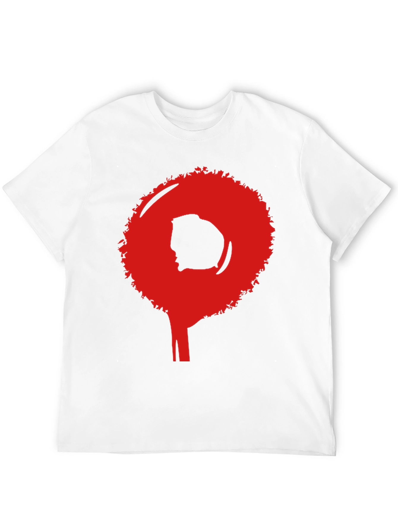 Afro Silhouette Graphic Tee - Bold Statement Shirt