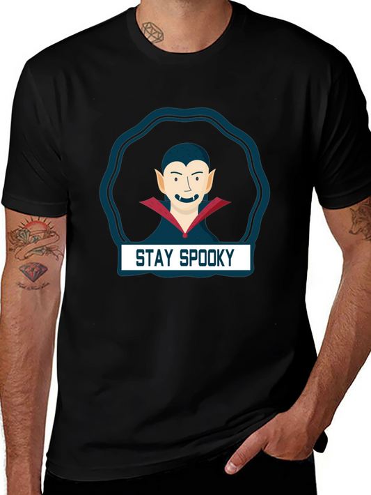 Stay Spooky Vampire Graphic Tee - Halloween Shirt