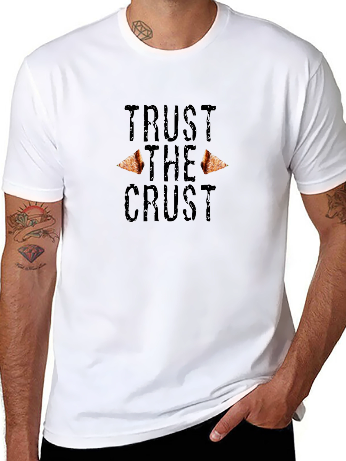 Trust the Crust Graphic Tee - Pizza Lover Apparel