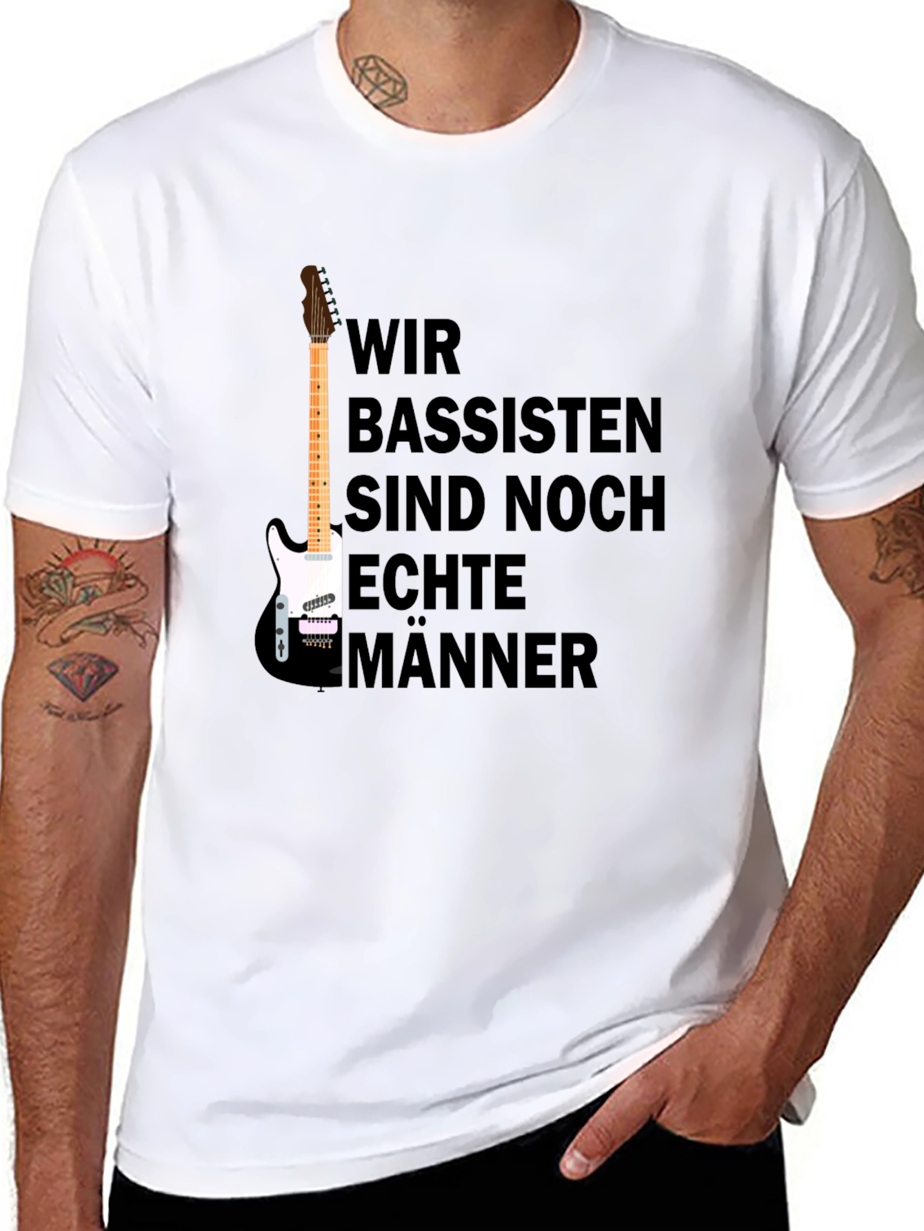 Wir Bassisten Sind Noch Echte Männer T-Shirt