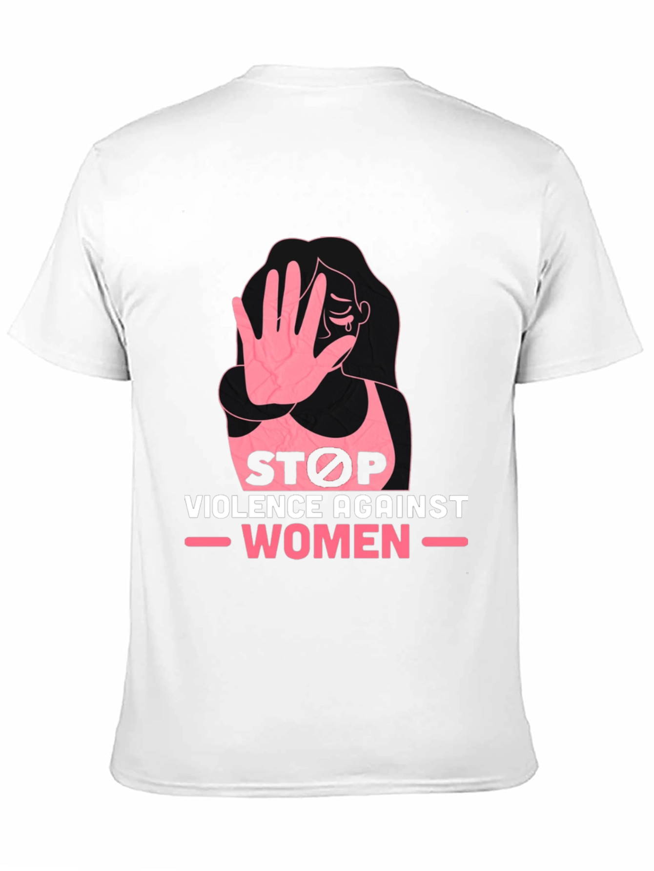 Stop Violence Against Women Black T-Shirt
