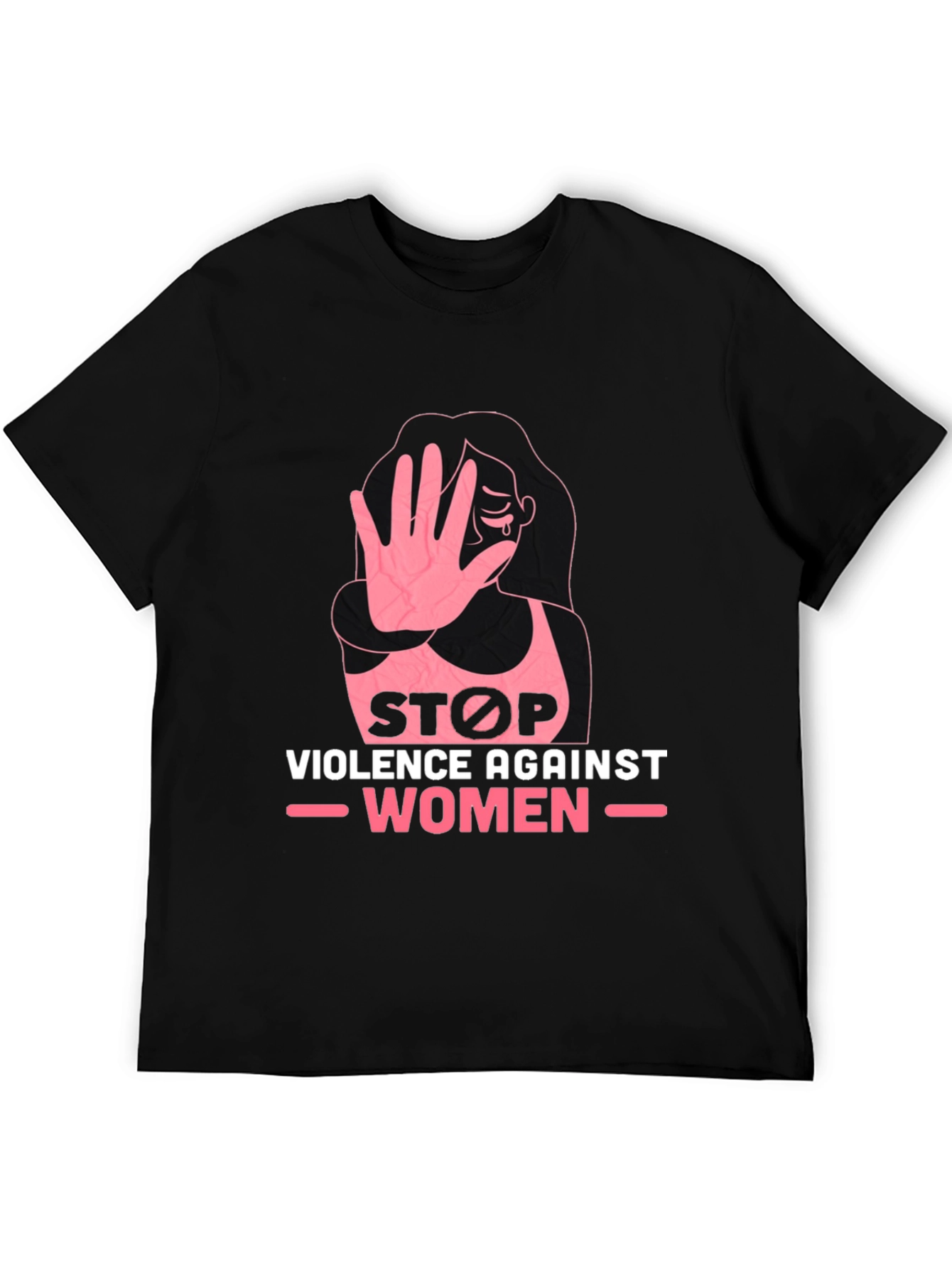 Stop Violence Against Women Black T-Shirt