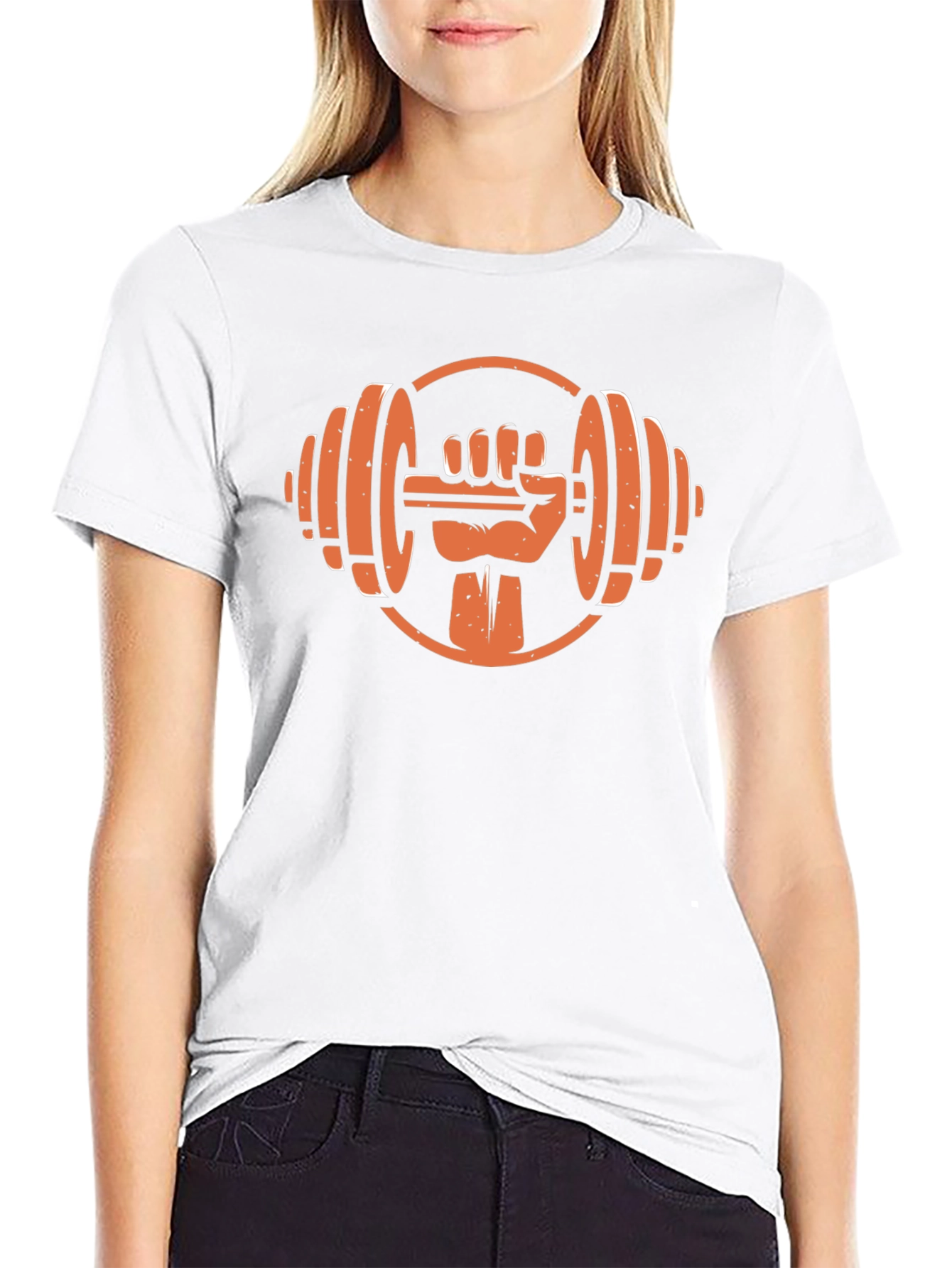 Workout Hand Dumbbell Graphic T-Shirt