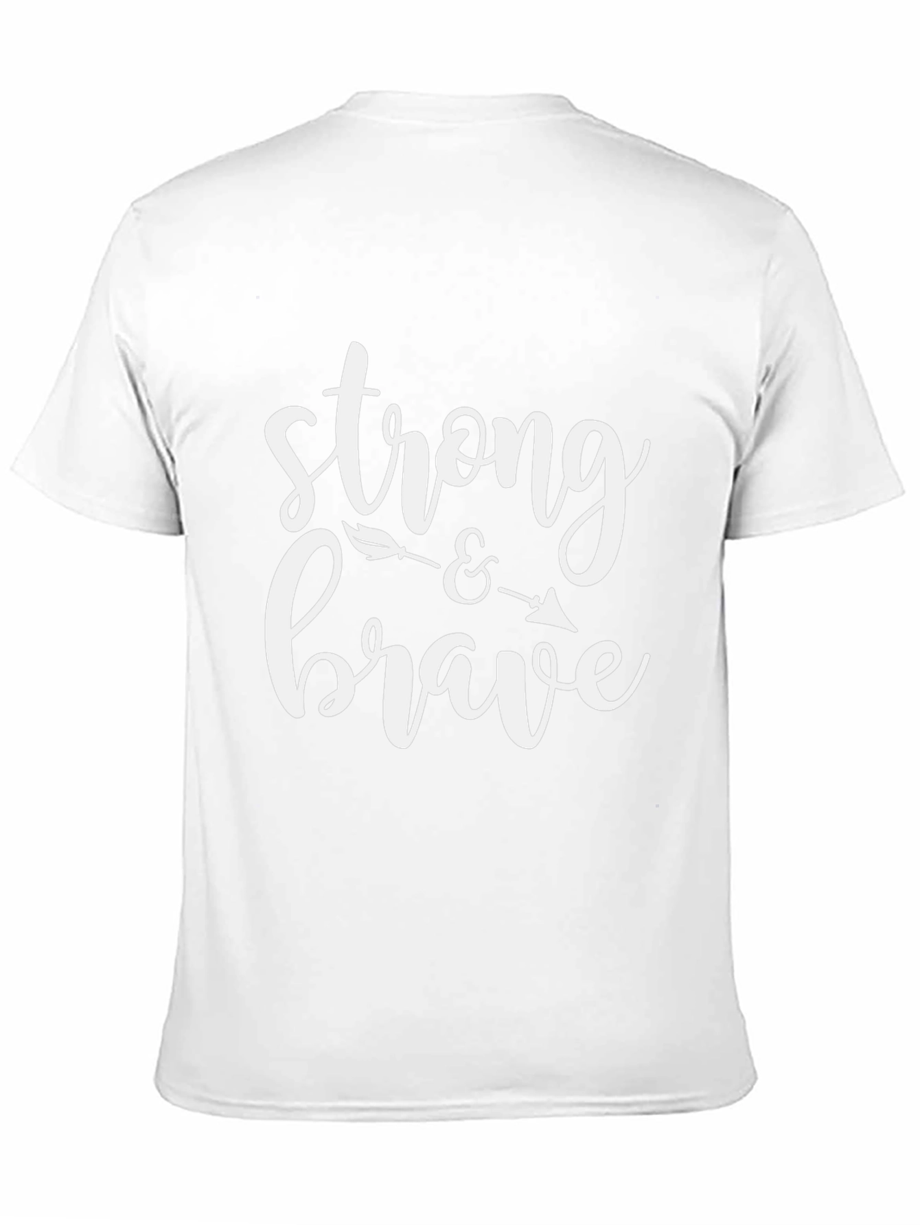 Strong & Brave Graphic Tee - Black Unisex T-Shirt