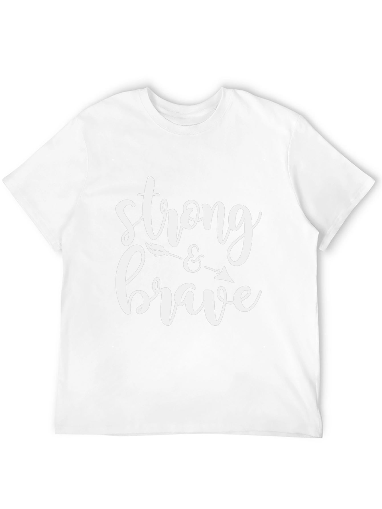 Strong & Brave Graphic Tee - Black Unisex T-Shirt