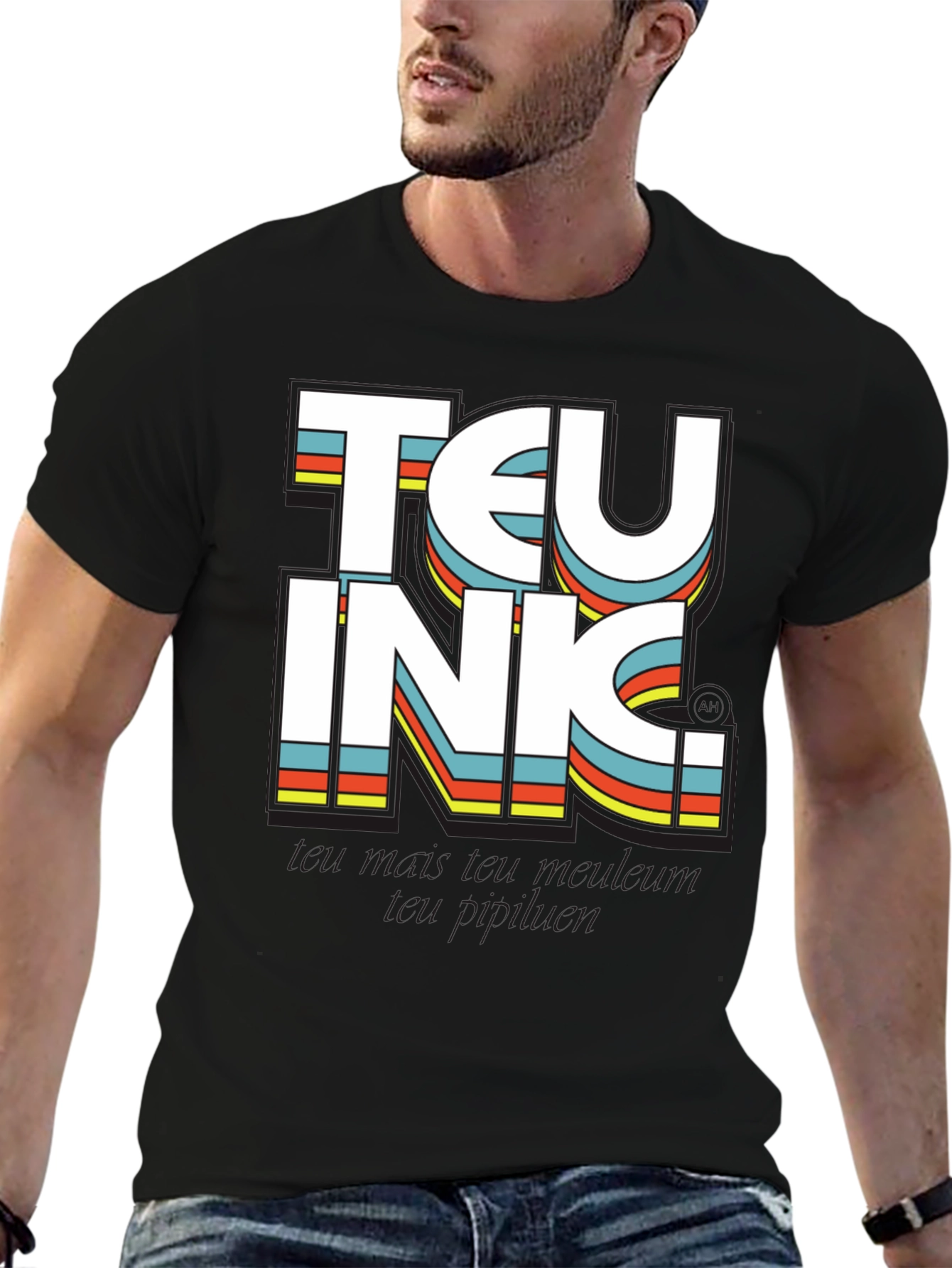 Teu Inc. Retro Graphic Tee - Black