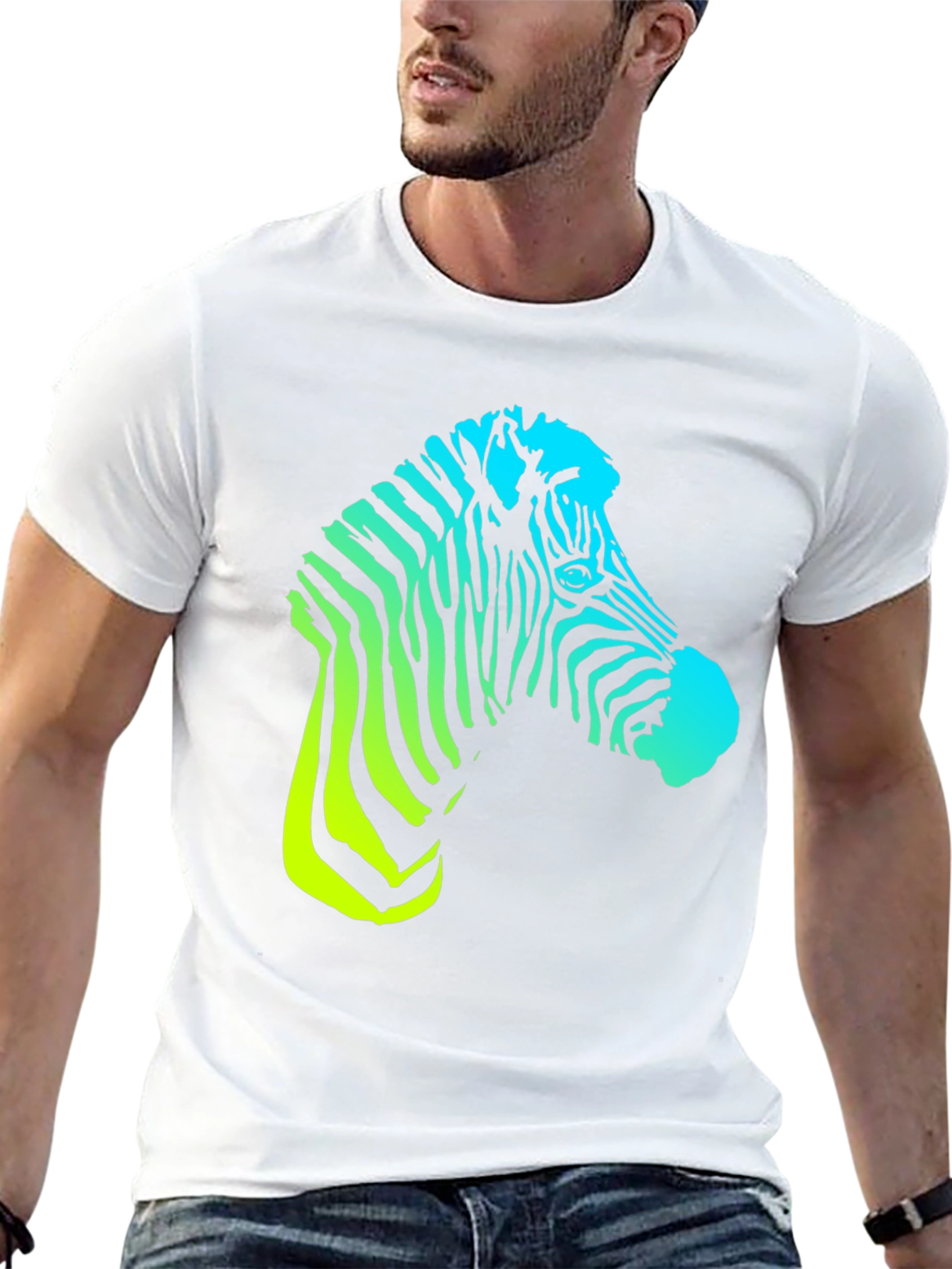Zebra Print T-Shirt - Cool Animal Graphic Tee
