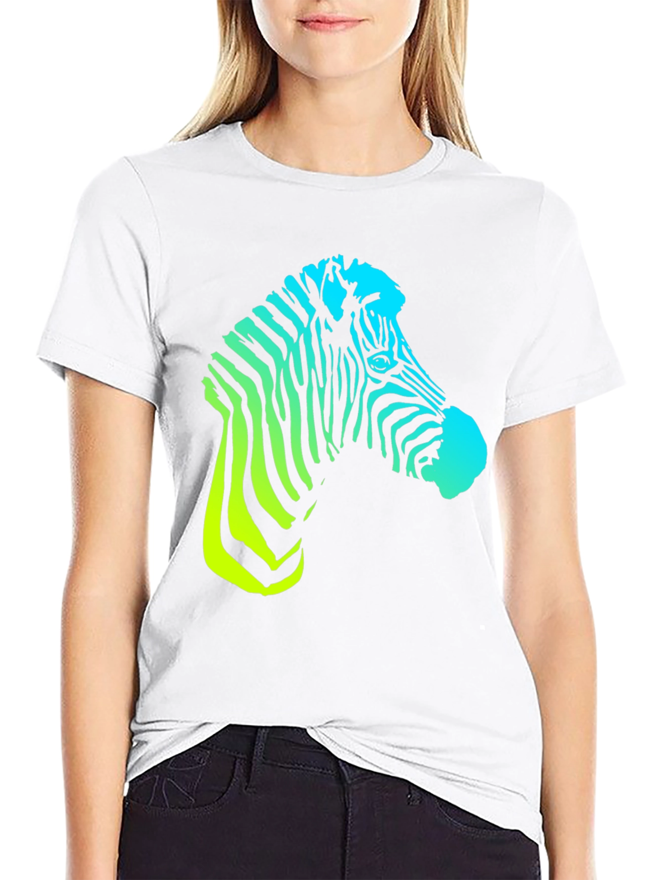 Zebra Print T-Shirt - Cool Animal Graphic Tee