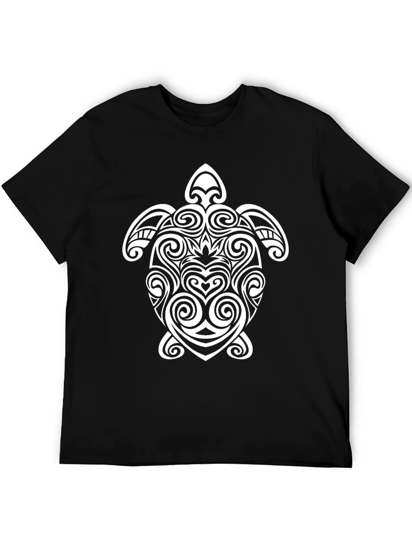 Tribal Turtle Graphic Tee - Black