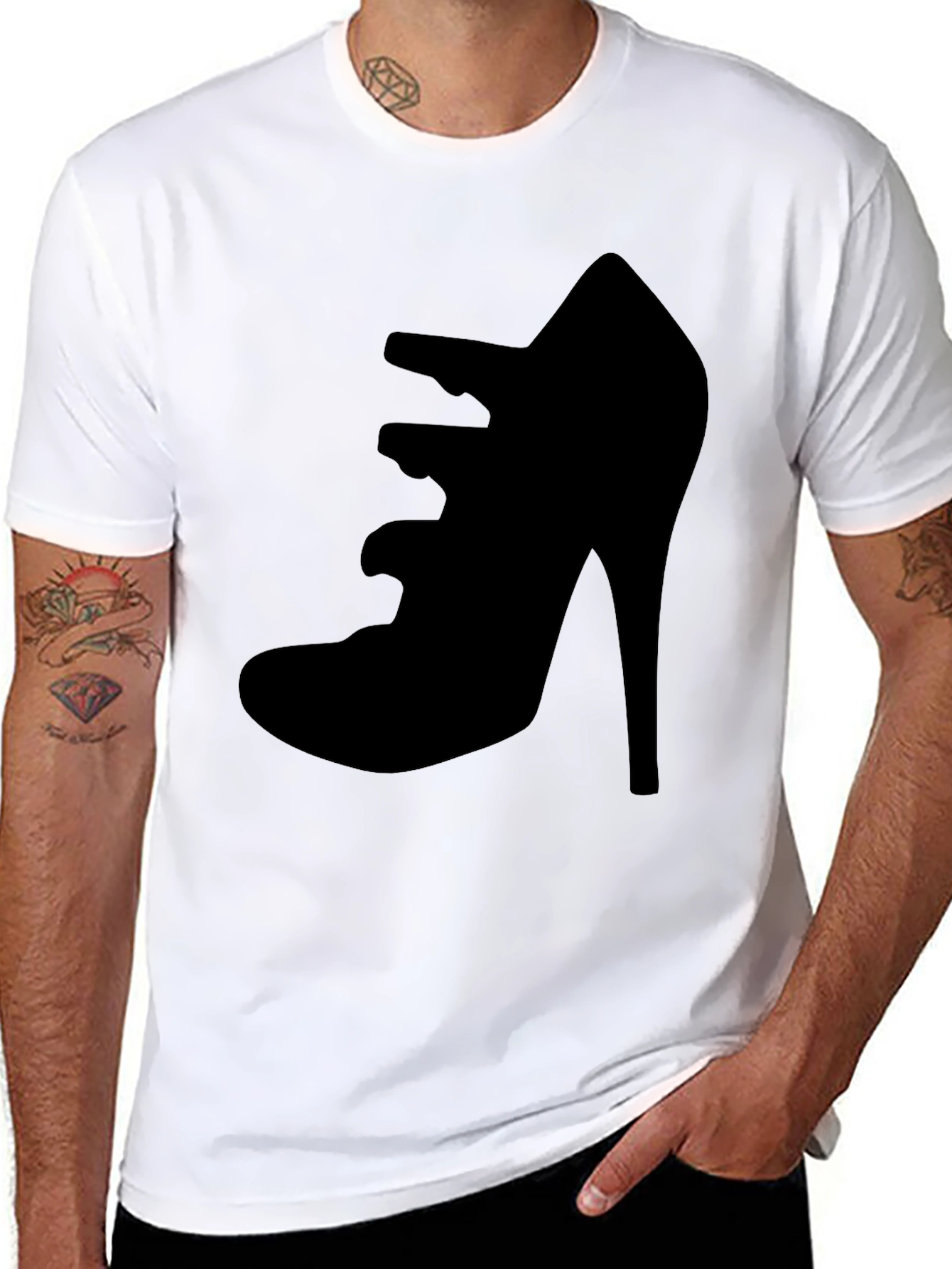 Black Shoe Graphic T-Shirt