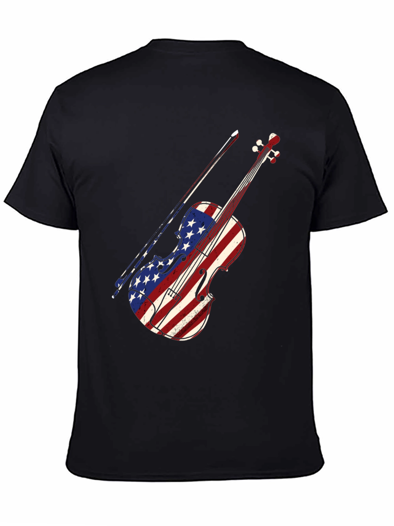 American Flag Violin T-Shirt