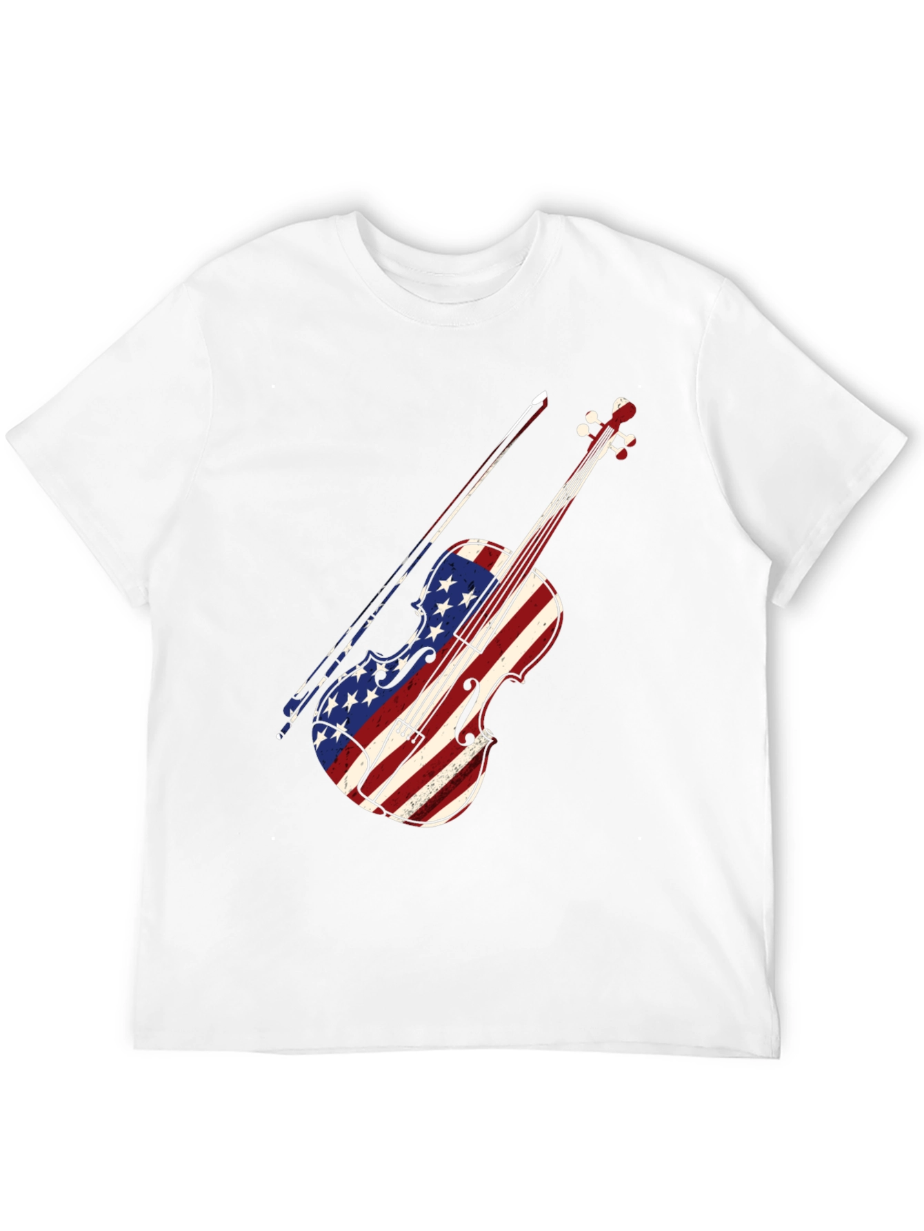 American Flag Violin T-Shirt