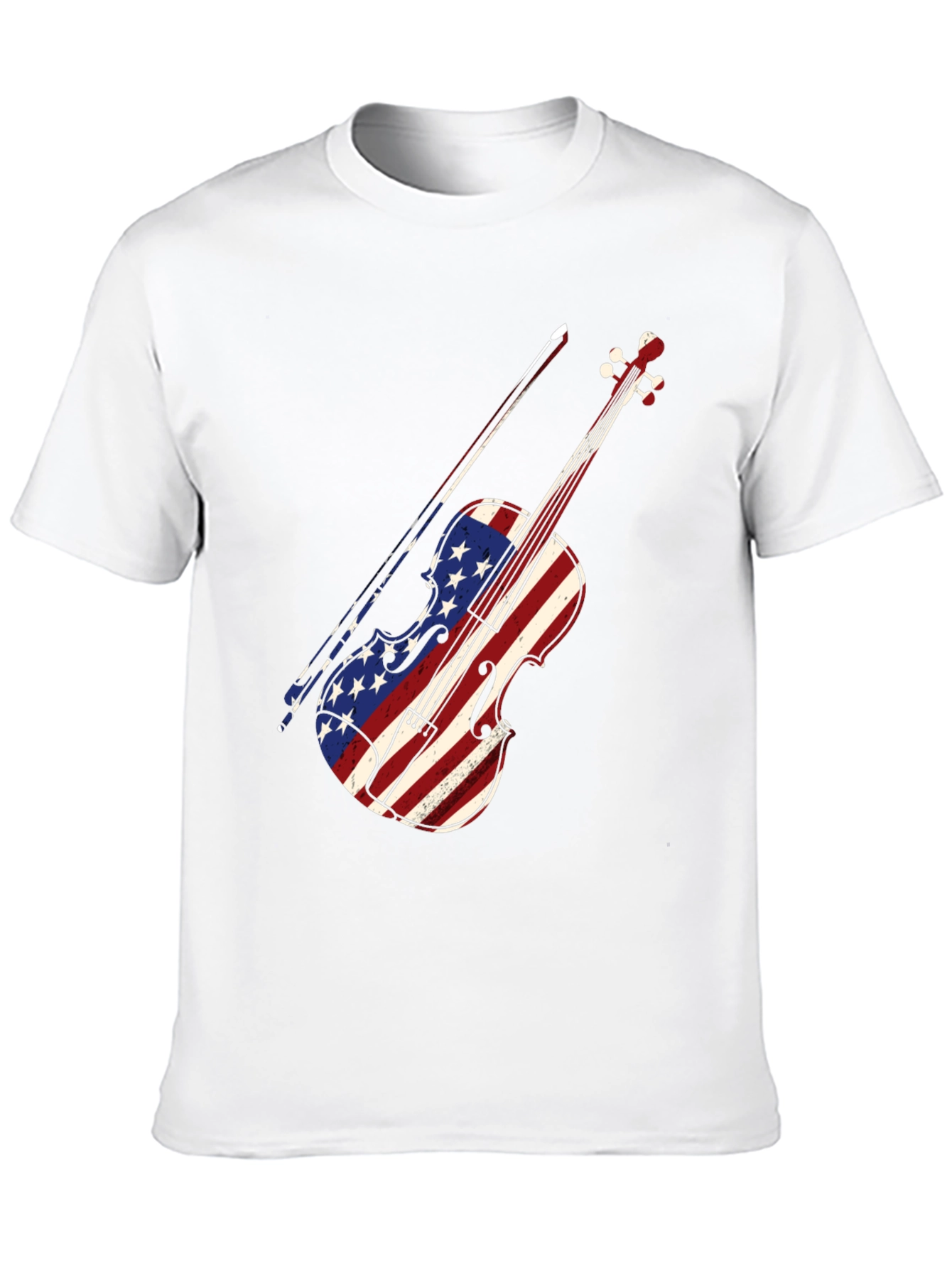 American Flag Violin T-Shirt
