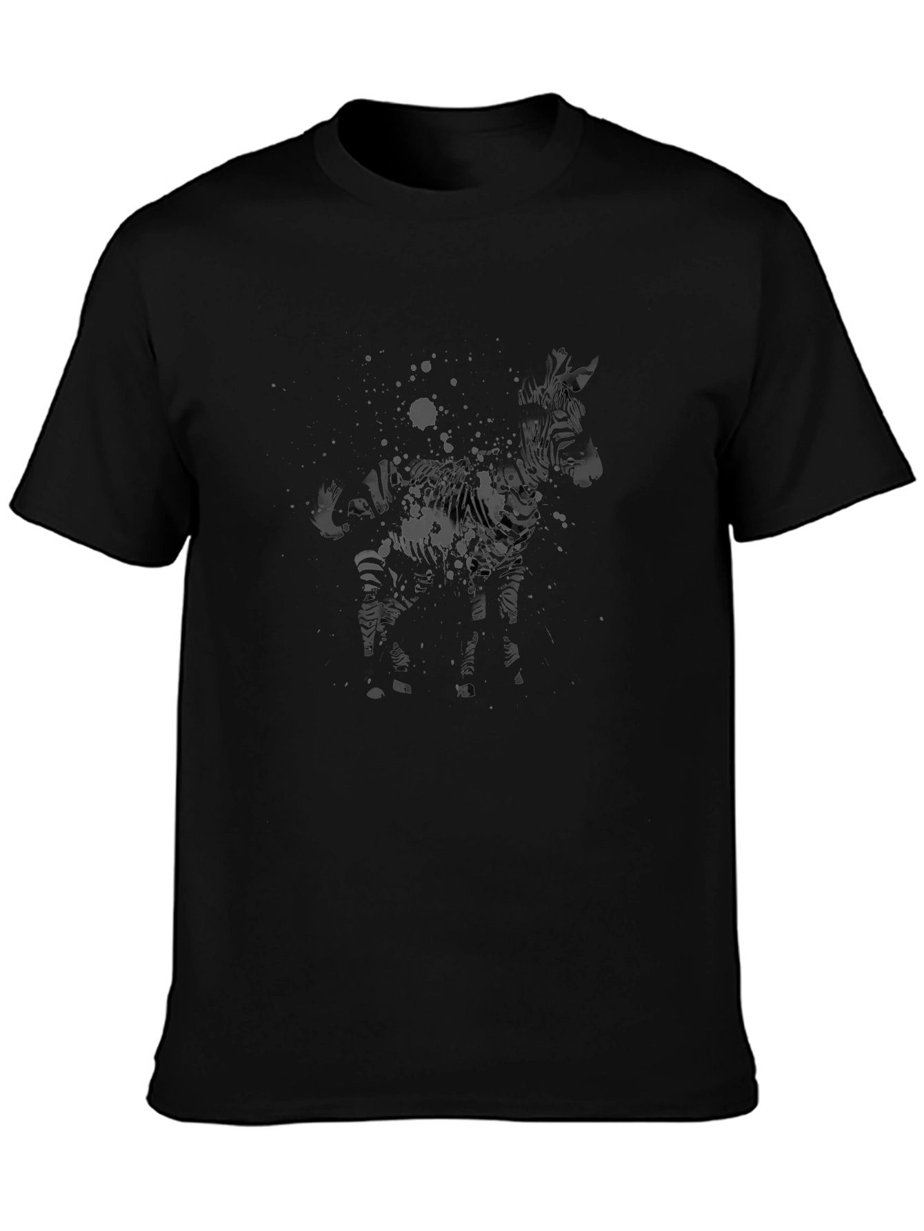 Abstract Zebra Graphic T-Shirt