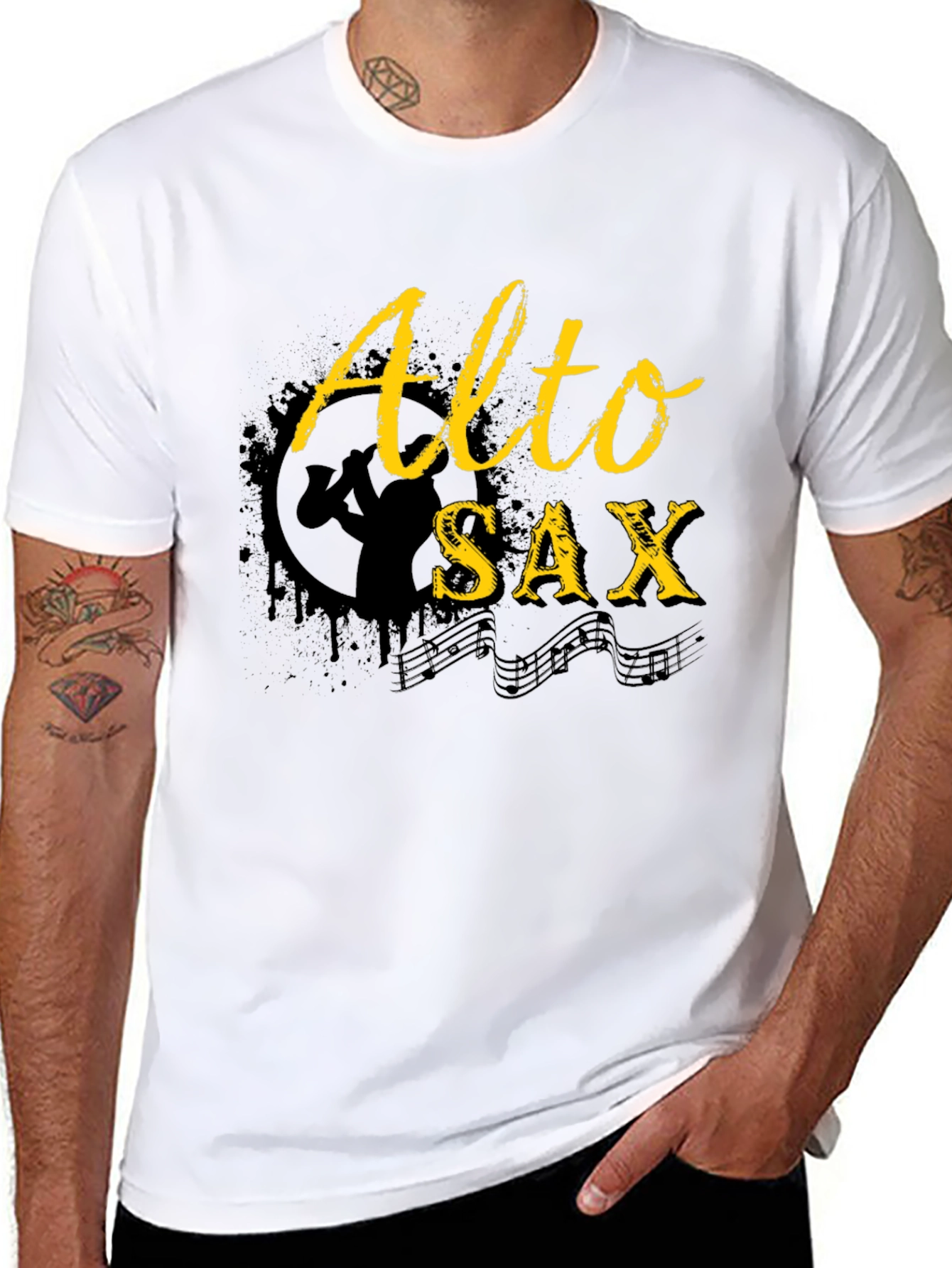 Alto Sax T-Shirt - Musician Apparel
