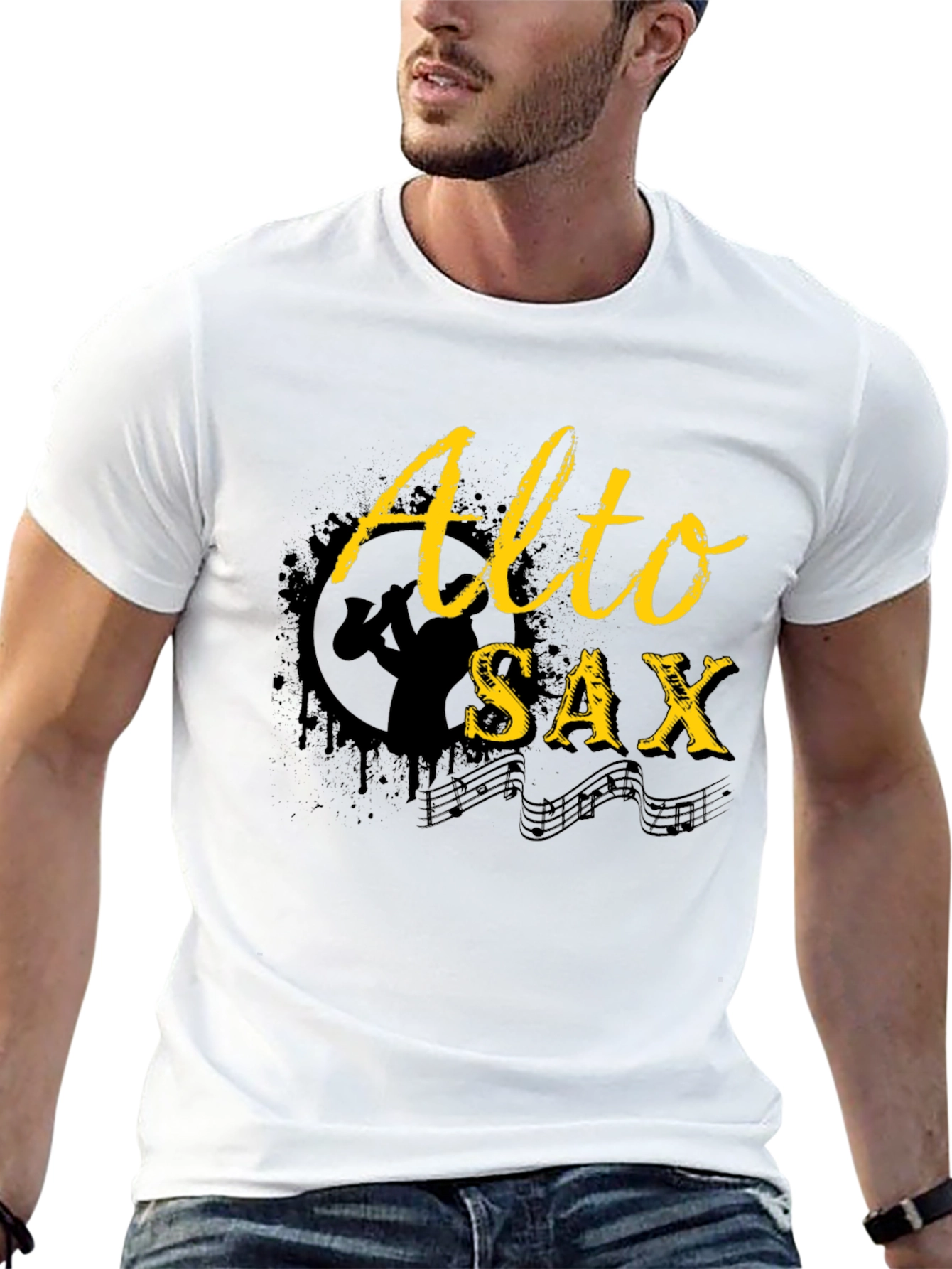 Alto Sax T-Shirt - Musician Apparel
