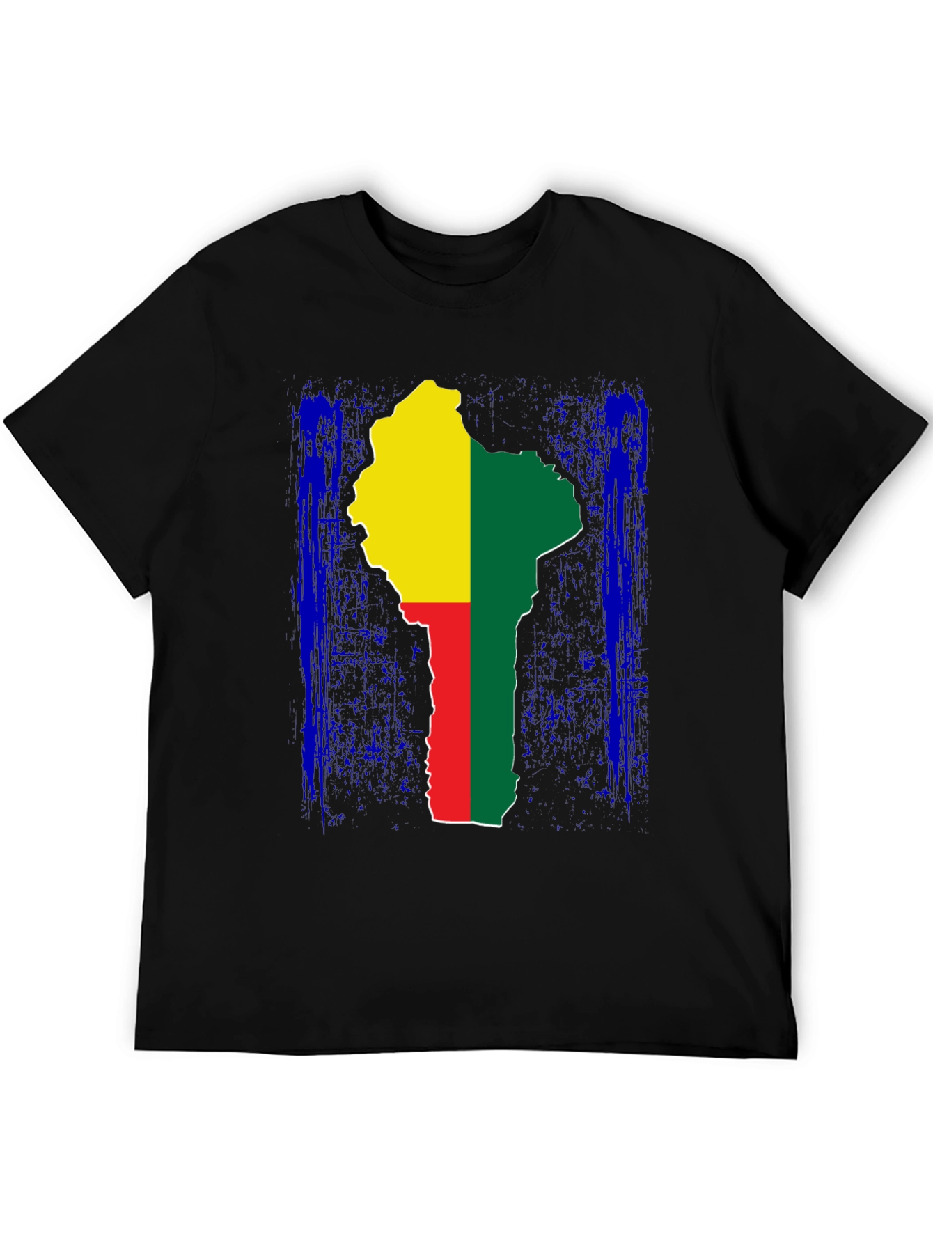 Benin Flag Map Graphic T-Shirt