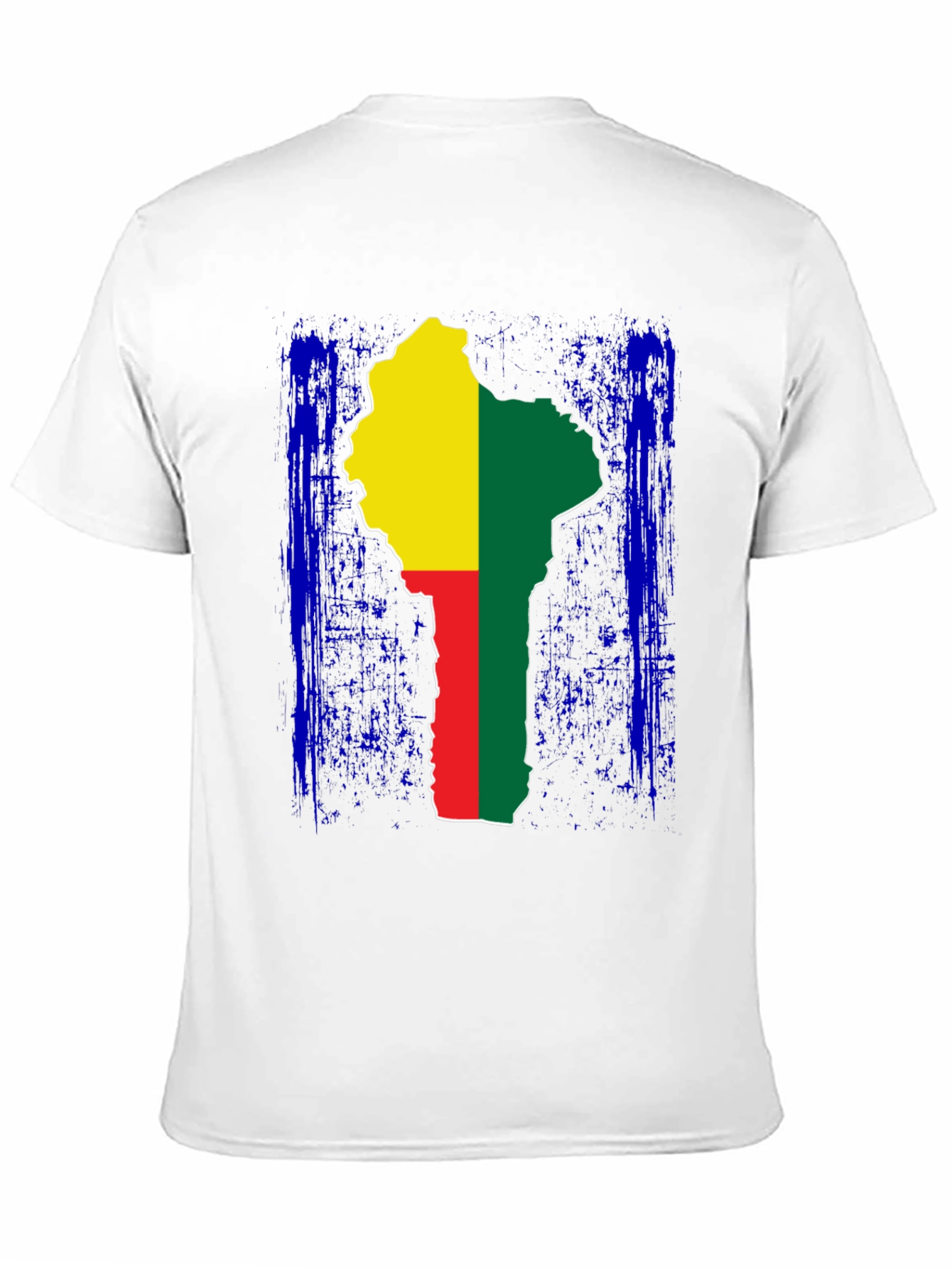 Benin Flag Map Graphic T-Shirt